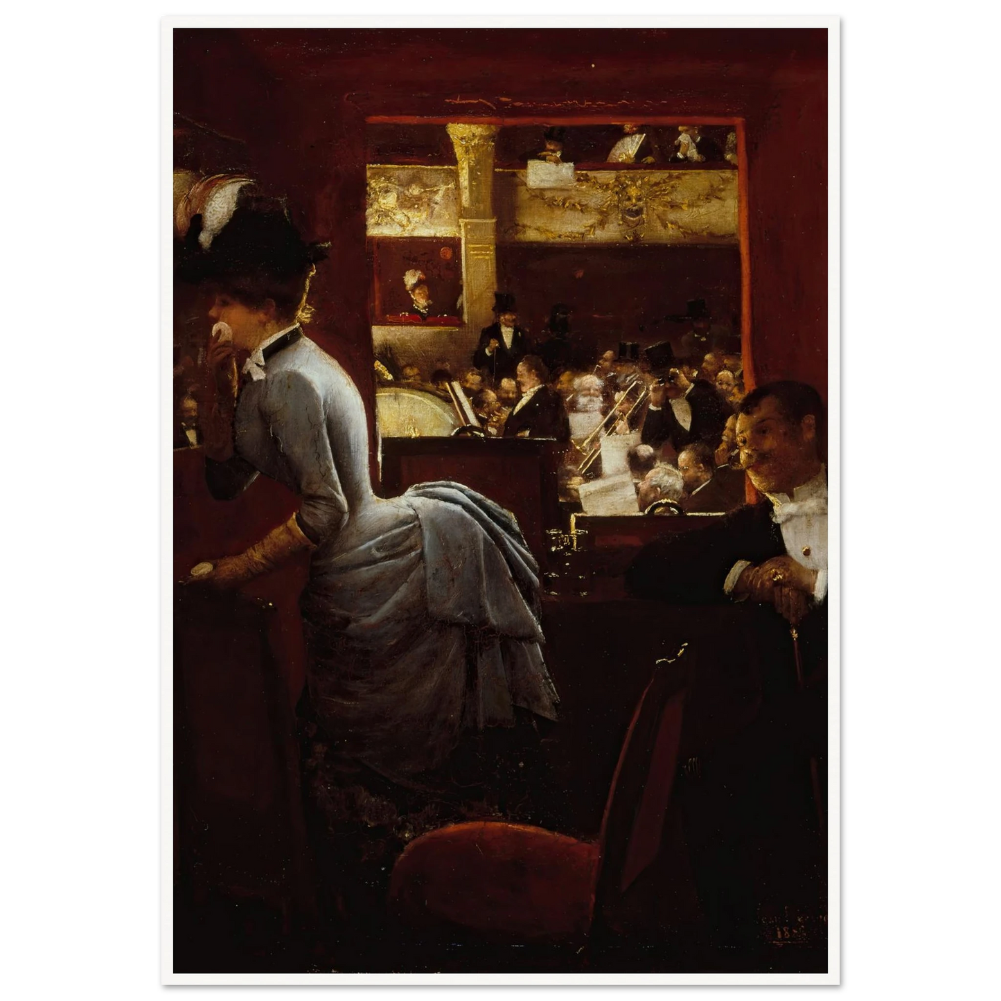 La Baignoire, au théâtre des Variétés (1883) Art Print | Jean Beraud-Quipham Collections