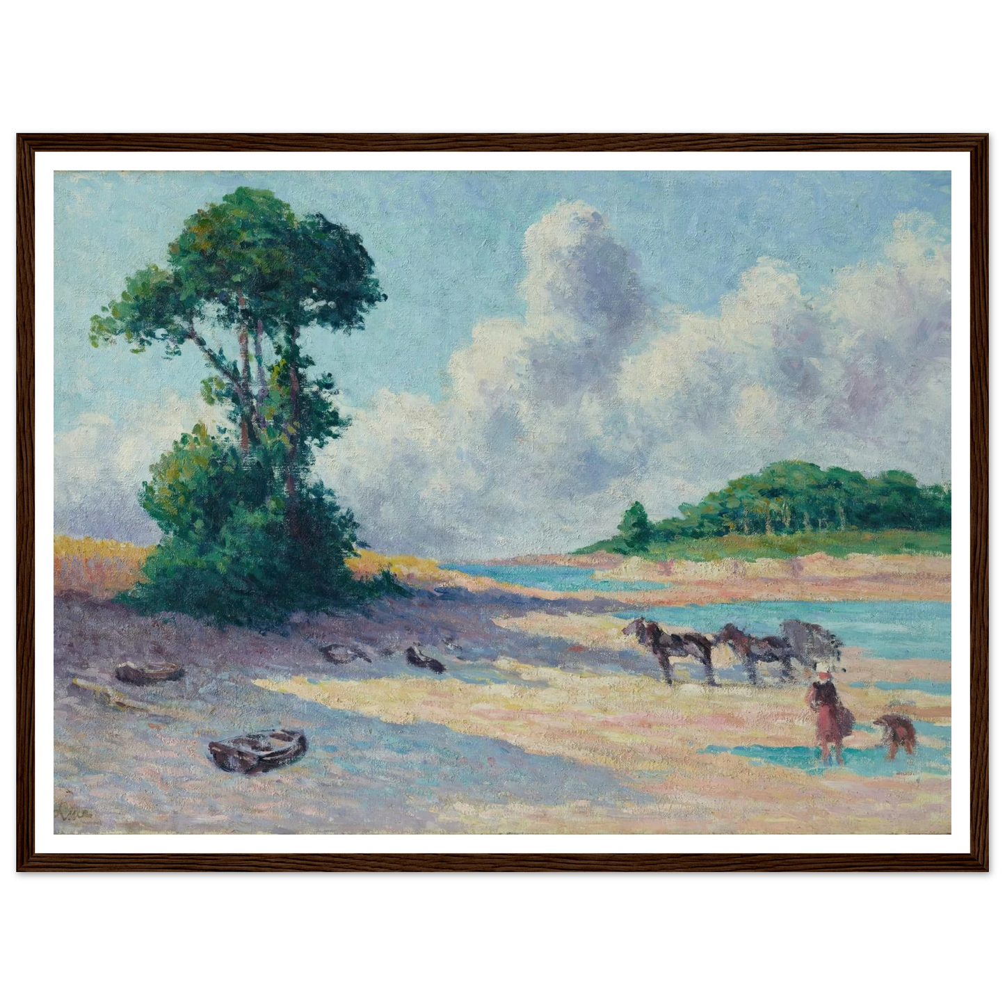 Kermouster, Embouchure du Trieux (circa 1914-1915) Art Print | Maximilien Luce-Quipham Collections