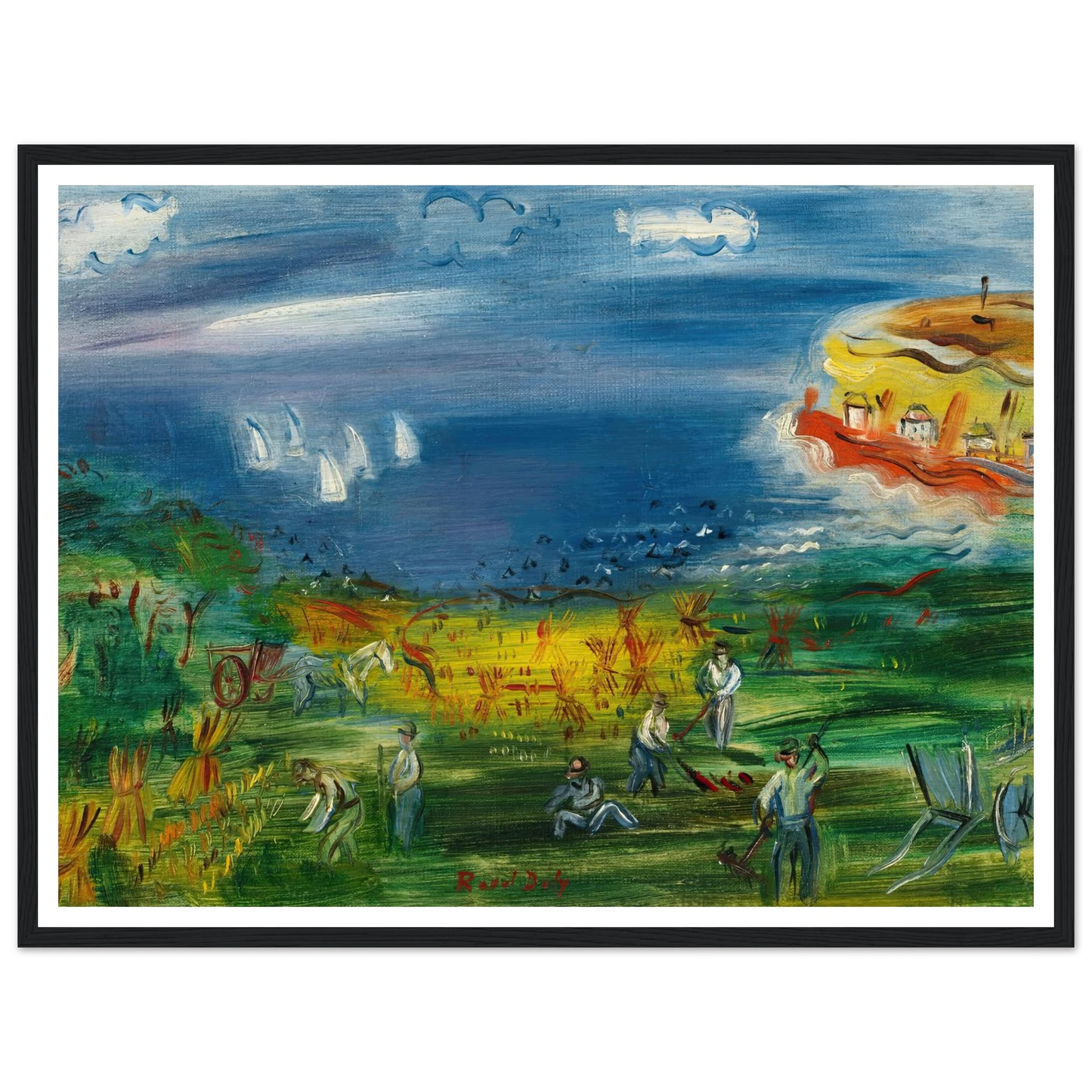 La baie de Sainte-Adresse Art Print | Raoul Dufy-Quipham Collections