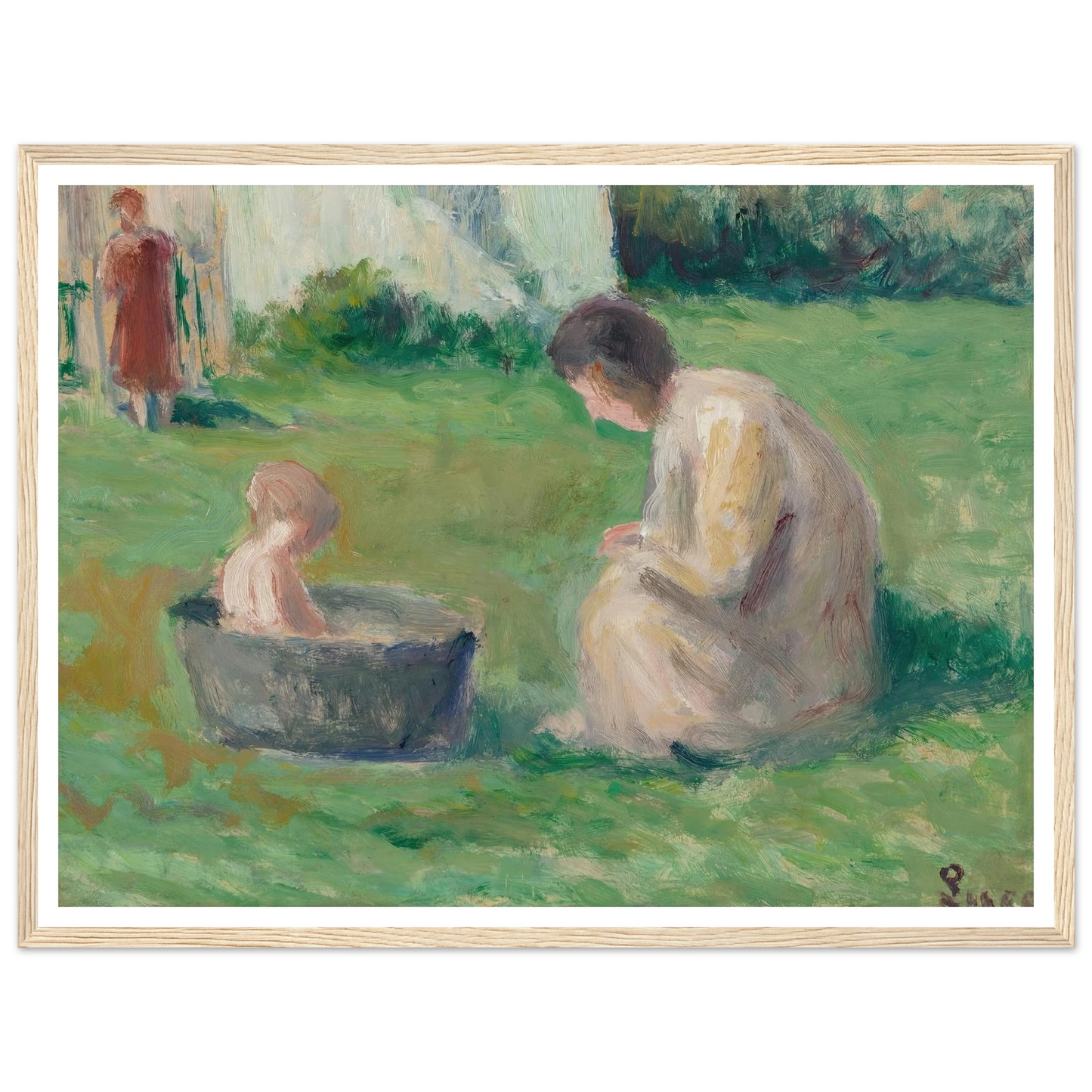 Le bain du bébé Art Print | Maximilien Luce-Quipham Collections