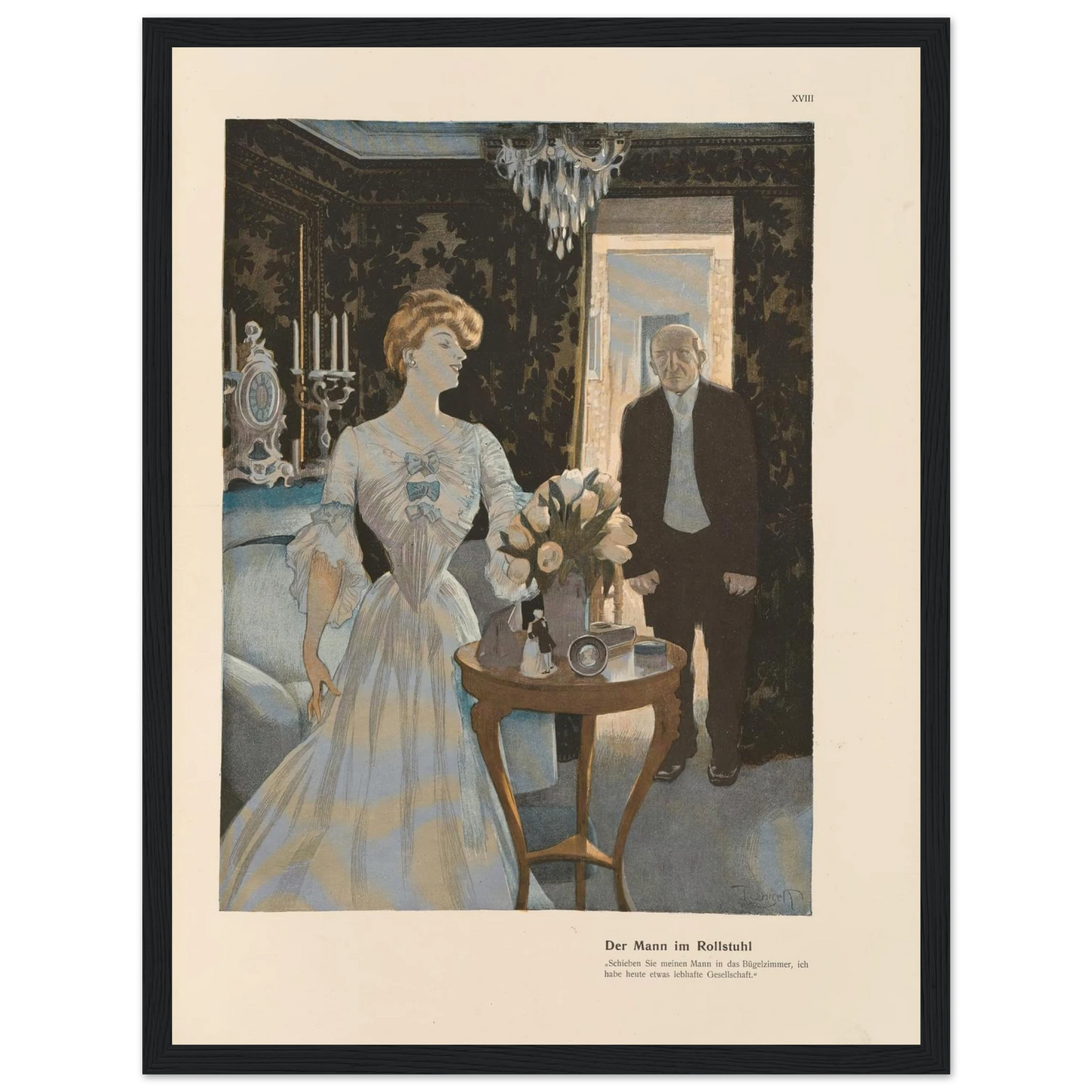 Der Mann im Rollstuhl (1908) Art Print | Ferdinand Freiherr von Reznicek-Quipham Collections