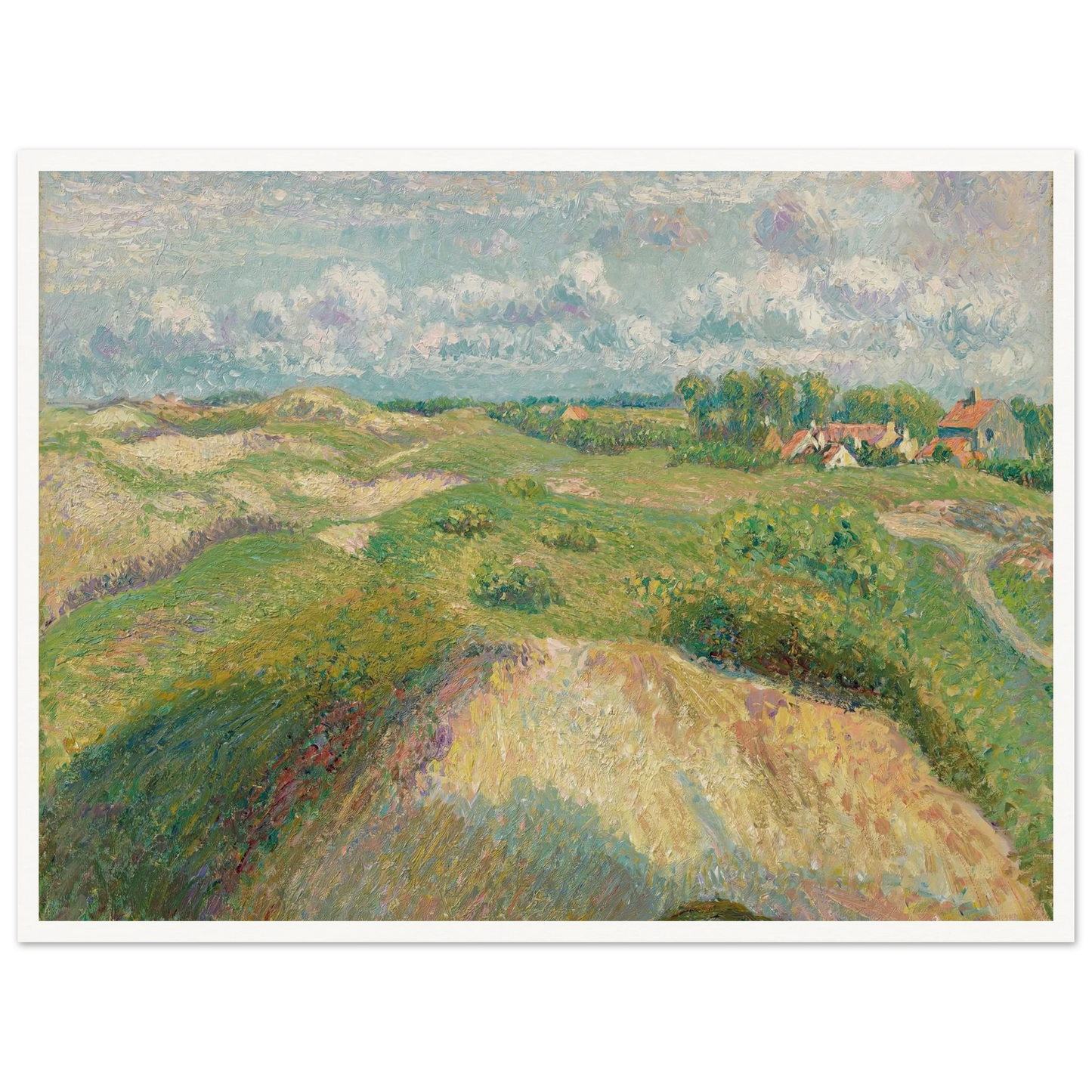 Les dunes à Knokke, effet de soleil (1894-1902) Art Print | Camille Pissarro-Quipham Collections