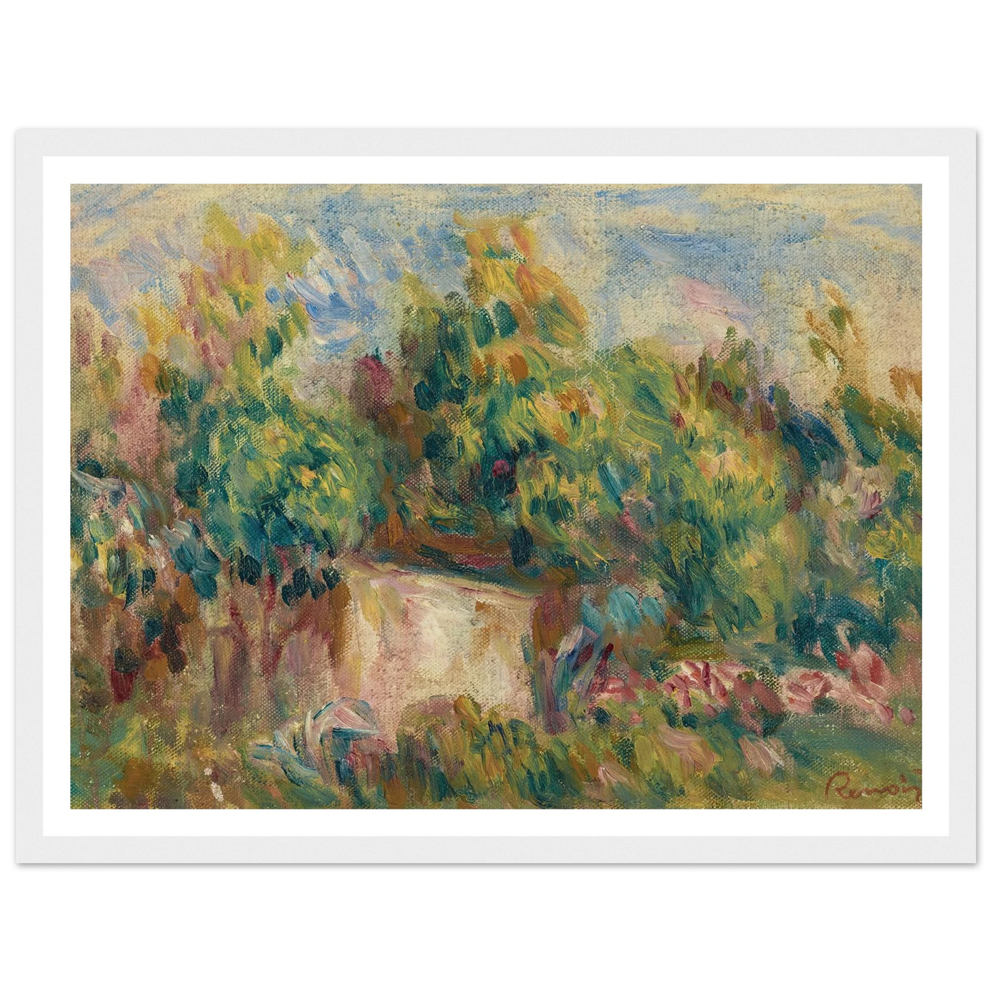 Cabanon près des Colettes (1916) Art Print | Pierre Auguste Renoir-Quipham Collections