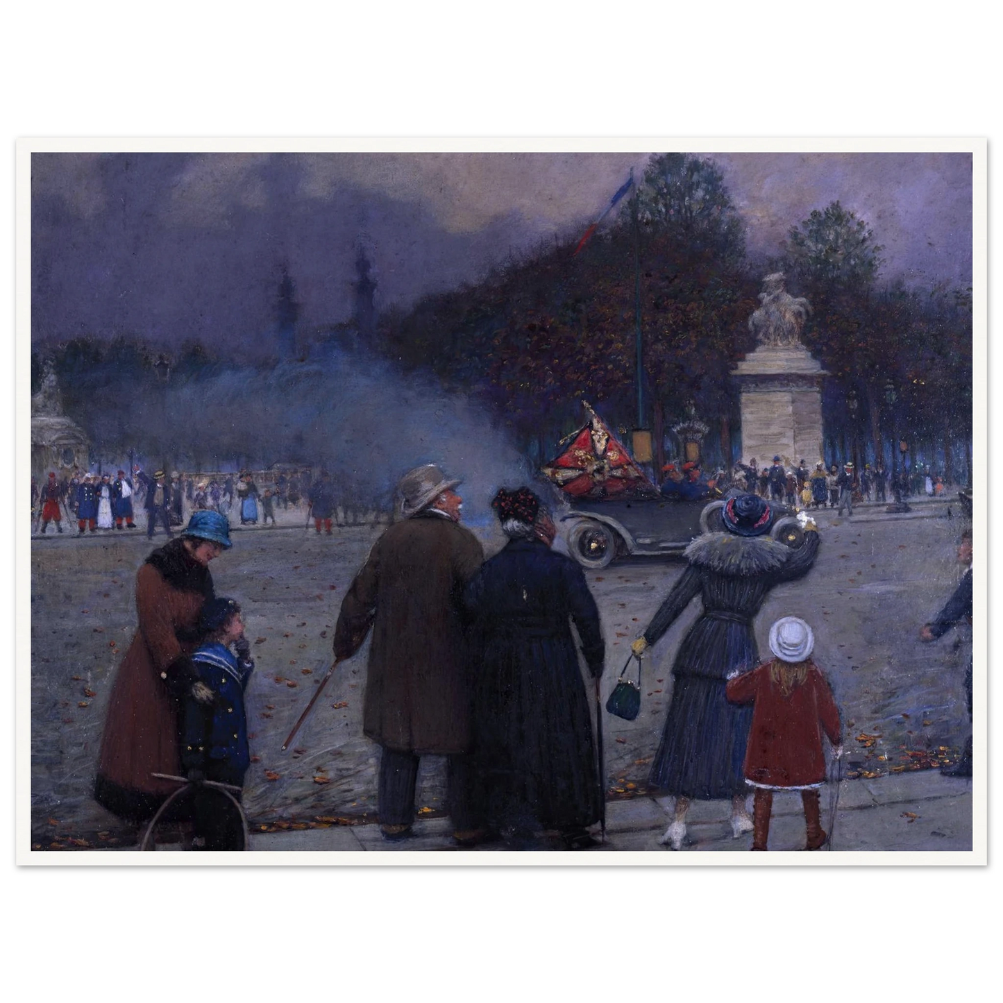 Drapeau allemand porté aux Invalides (1914) Art Print | Jean Beraud-Quipham Collections