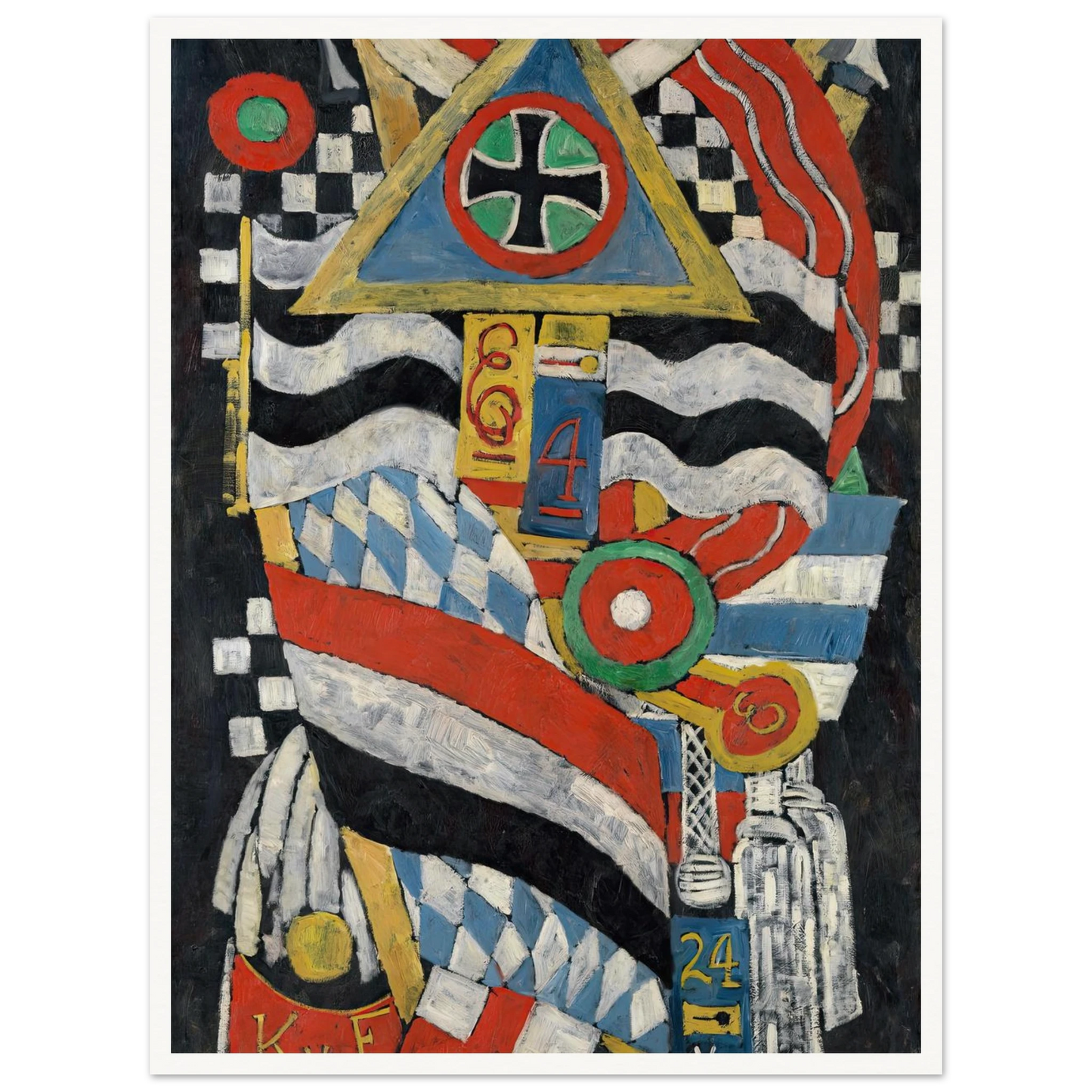 Portrait of a German Officer (1914) Art Print | Marsden Hartley-Quipham Collections