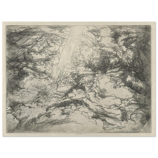 Heavenly Hosts (1921) Art Print | Ernest Haskell - Framed Poster - 30x40 cm / 12x16″ - Black frame