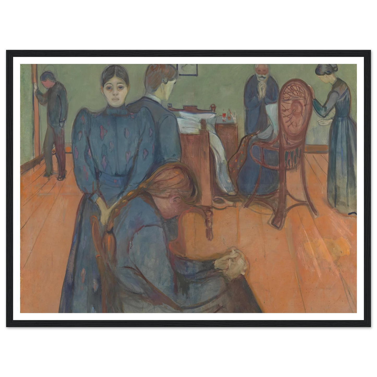 Death in the Sickroom (1893) Art Print | Edvard Munch-Quipham Collections