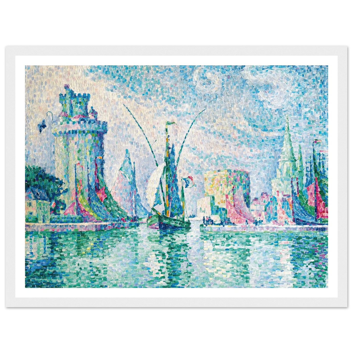 Les Tours Vertes, La Rochelle (1913) Art Print | Paul Signac-Quipham Collections