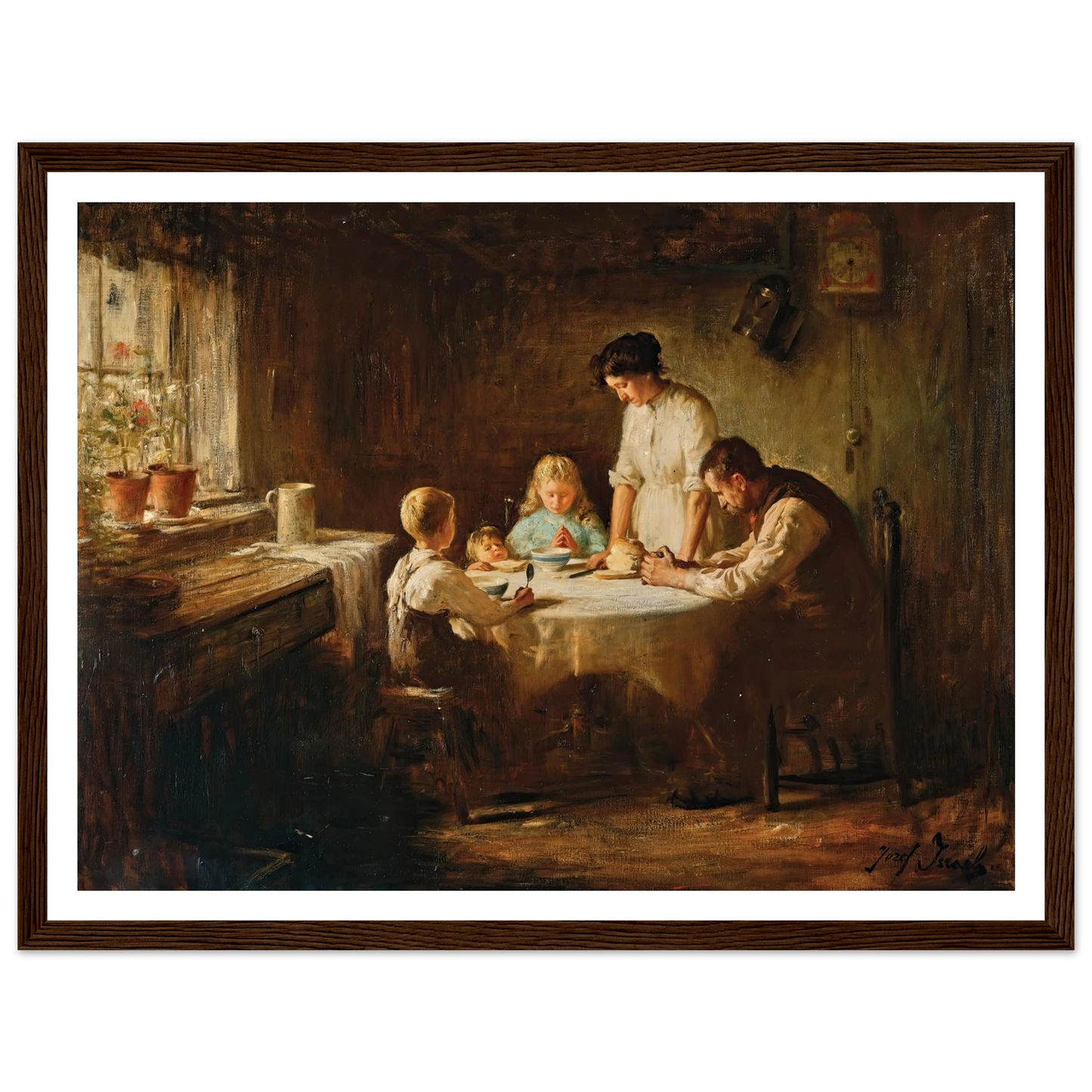 Blessing the Table Art Print | Jozef Israels-Quipham Collections