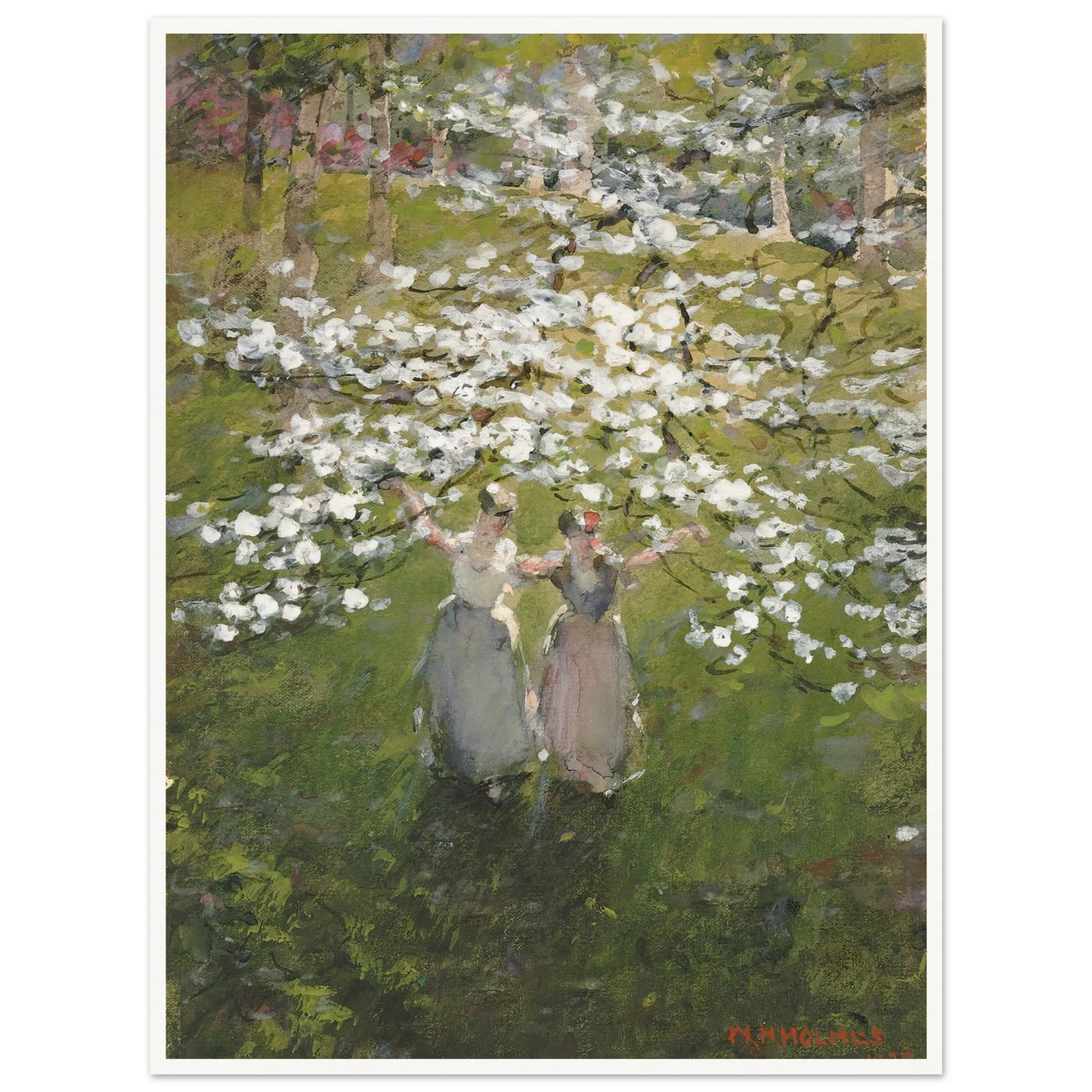 Blossoms (1927) Art Print | William Henry Holmes-Quipham Collections