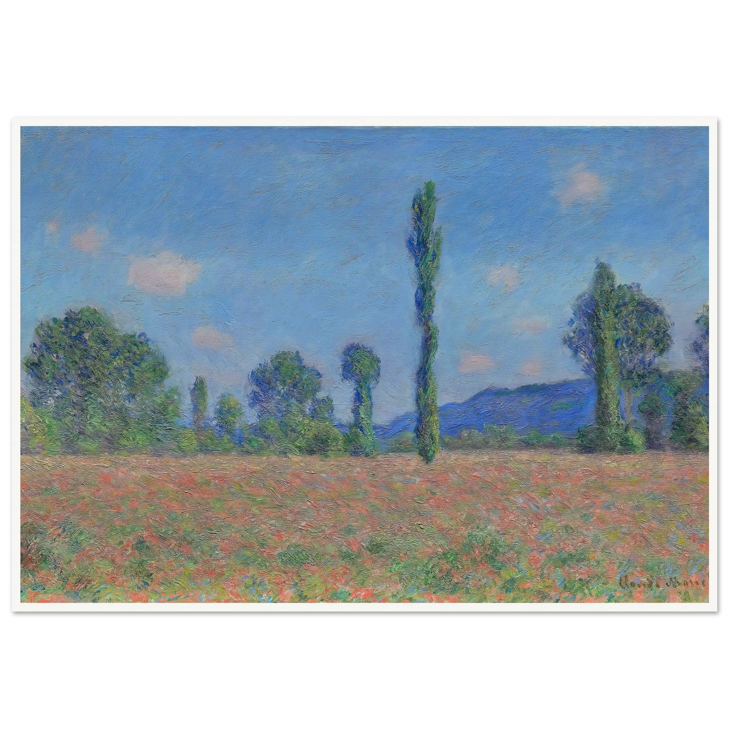 Poppy Field (Giverny) (1890) Art Print | Claude Monet-Quipham Collections