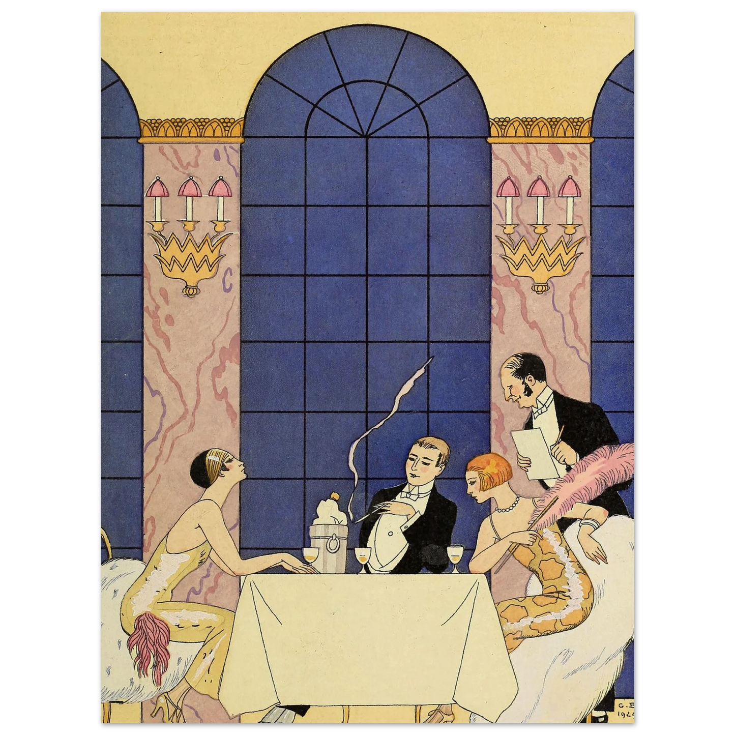 Falbalas et fanfreluches, La Gourmandise (1925) Art Print | George Barbier-Quipham Collections