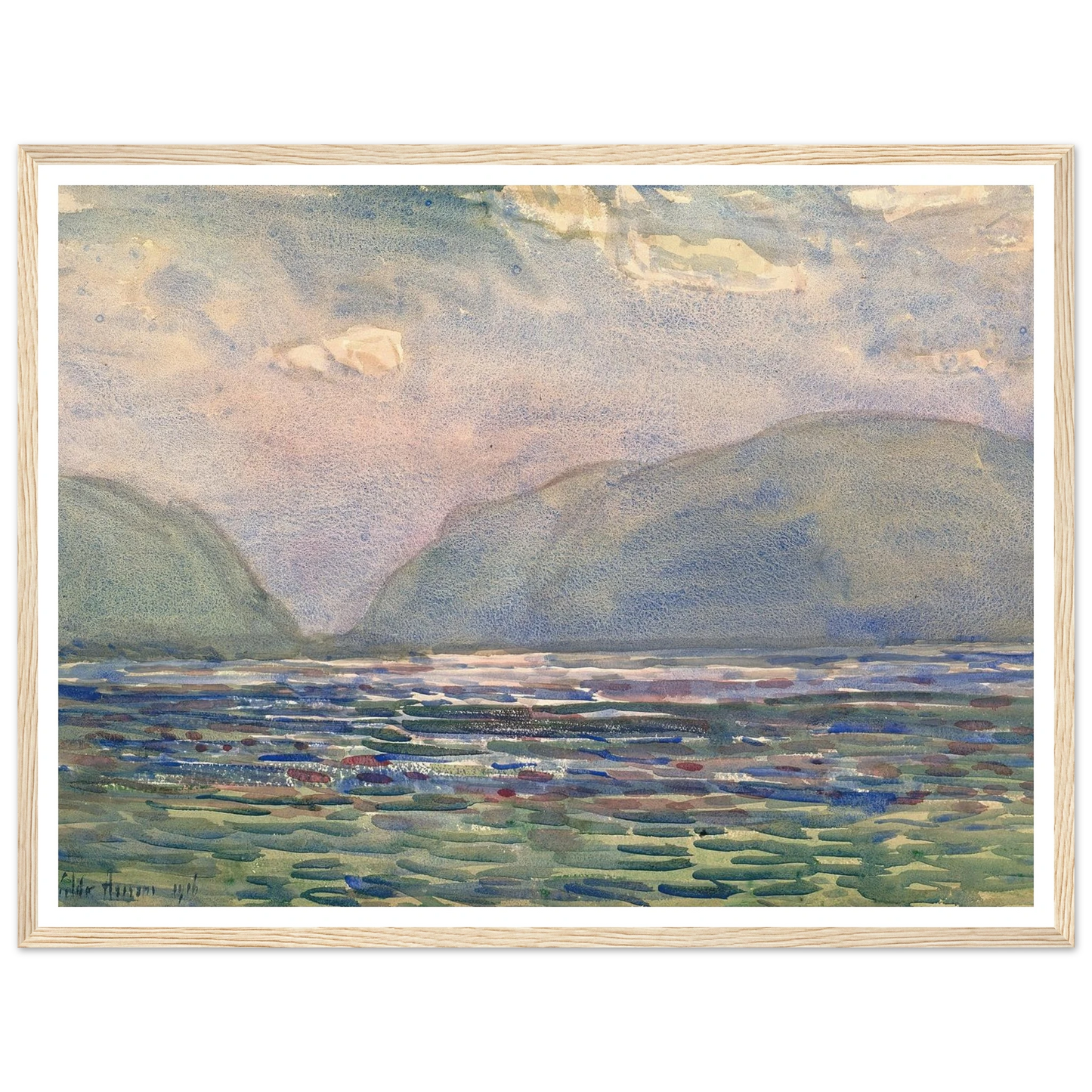 Noon above Newburgh (1916) Art Print | Childe Hassam-Quipham Collections
