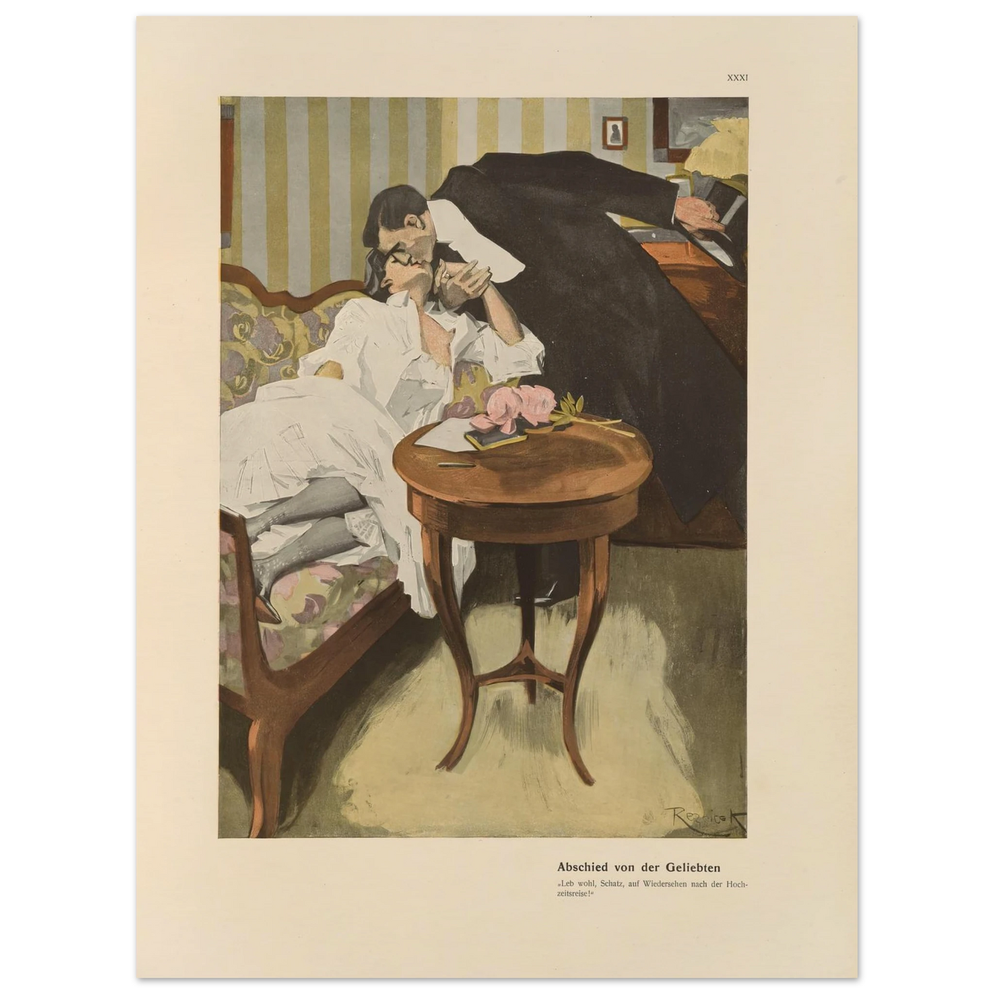 Abschied von der Geliebten (1908) Art Print | Ferdinand Freiherr von Reznicek-Quipham Collections