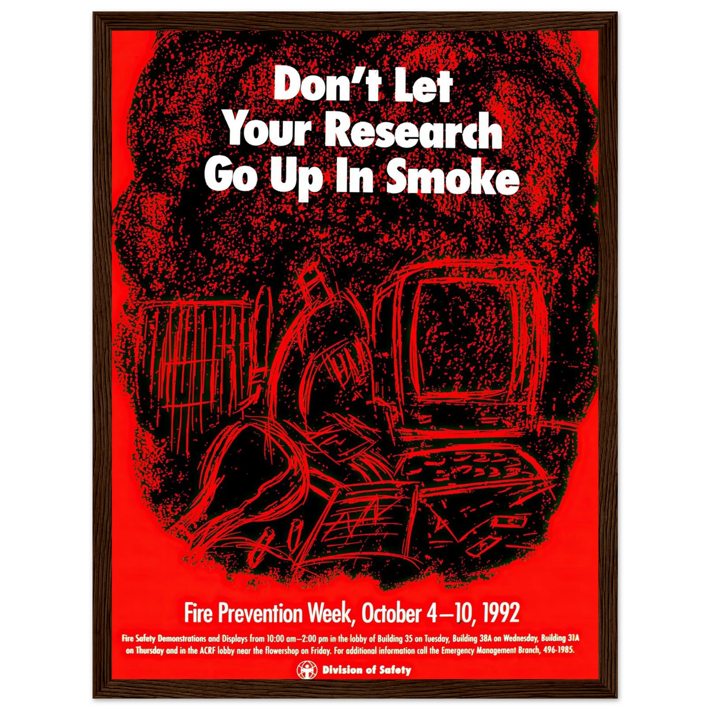 Don’t let your research go up in smoke (1992) Art Print | National Institutes of Health-Quipham Collections