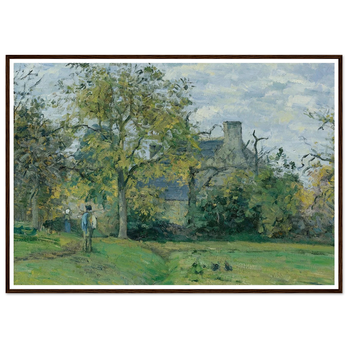 La Maison De Piette À Montfoucault ( 1874) Art Print | Camille Pissarro-Quipham Collections