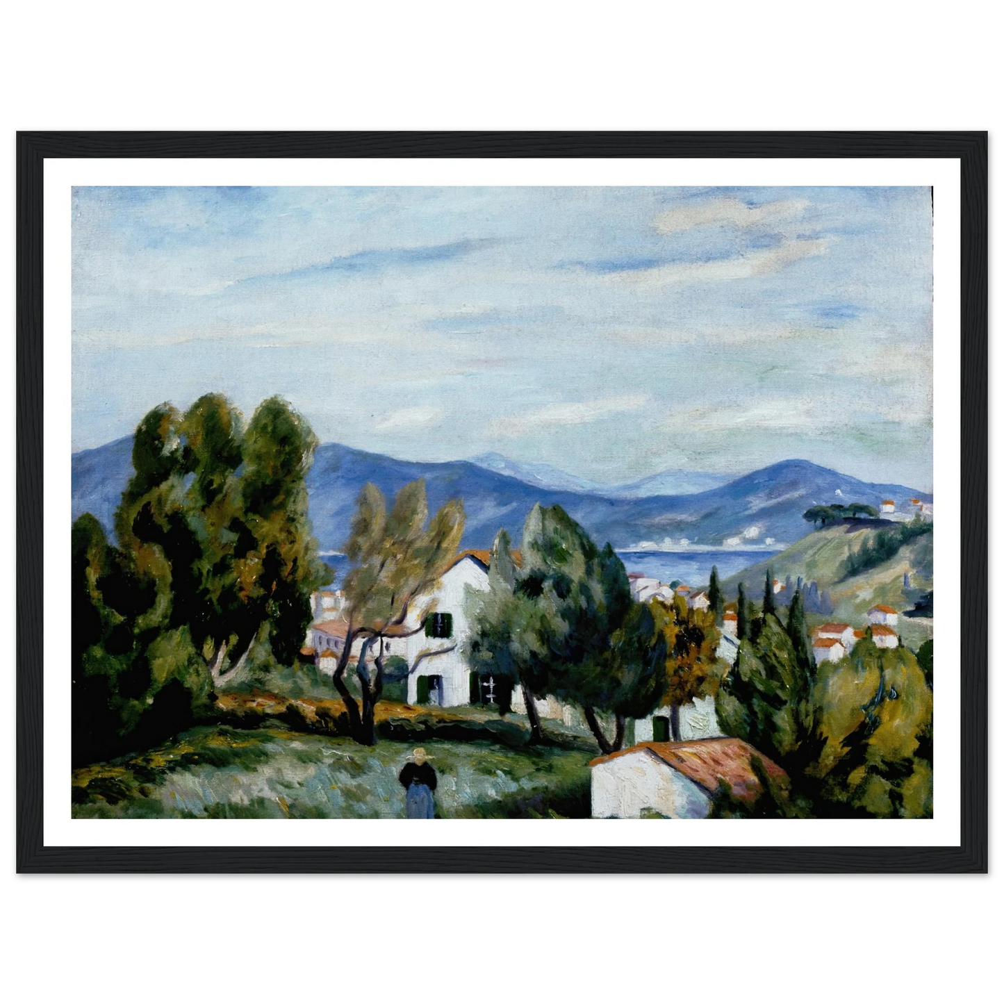Saint Tropez vu de la Maison de Vildrac Art Print | Henri Manguin-Quipham Collections