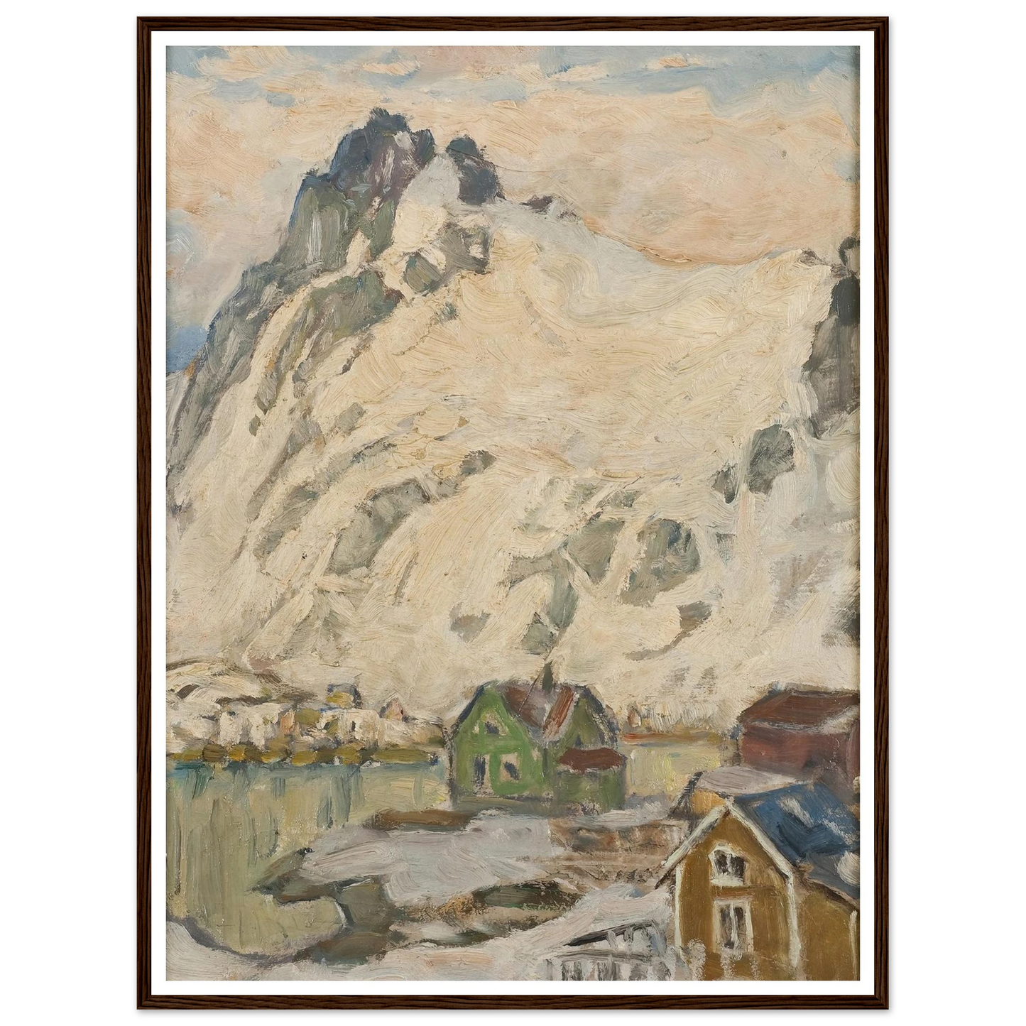 At the Foot of the Mountain. Study from Lofoten (1905) Art Print | Anna Boberg-Quipham Collections