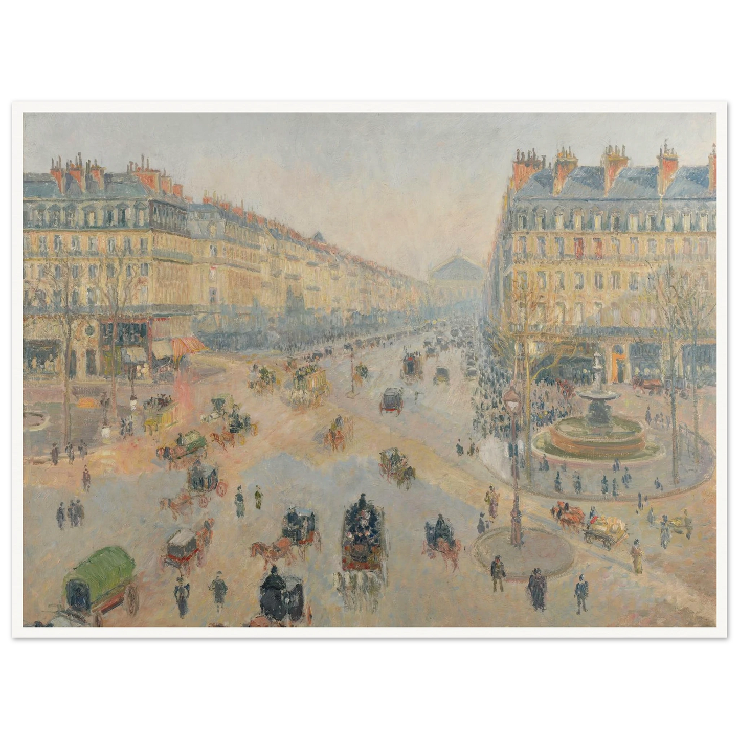 L’Avenue de l’Opéra (1898) Art Print | Camille Pissarro-Quipham Collections