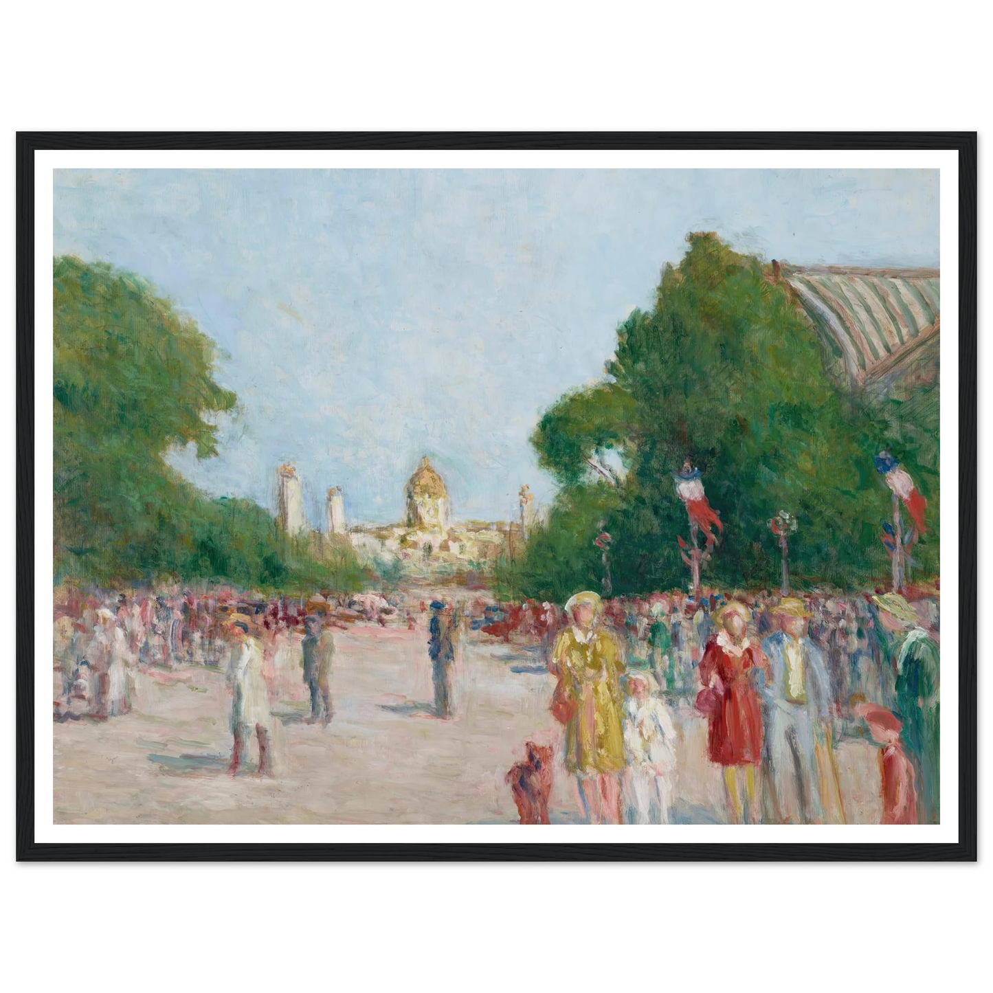 L’avenue Winston-Churchill, Paris Art Print | Maximilien Luce-Quipham Collections