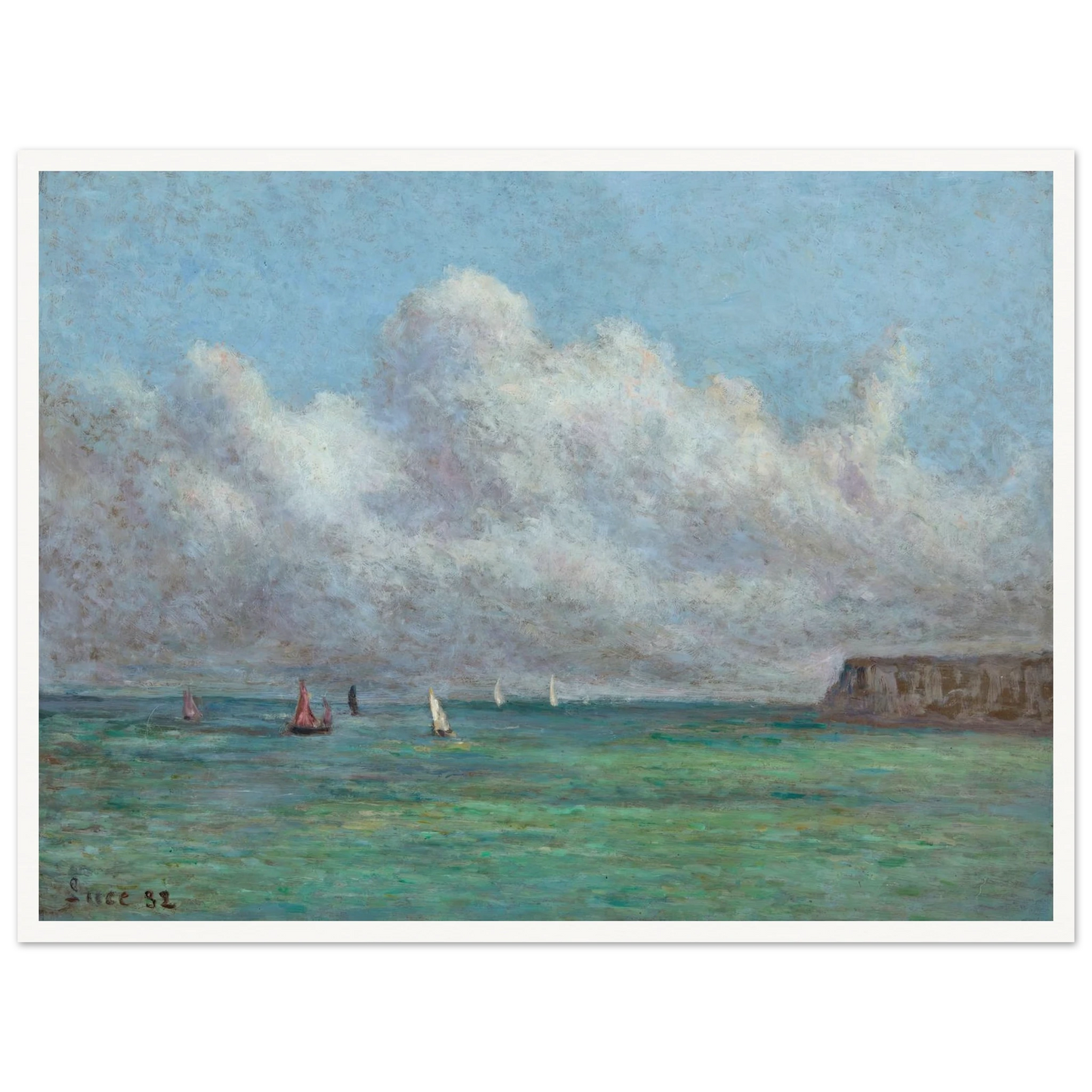 Mer, Somme (1932) Art Print | Maximilien Luce-Quipham Collections
