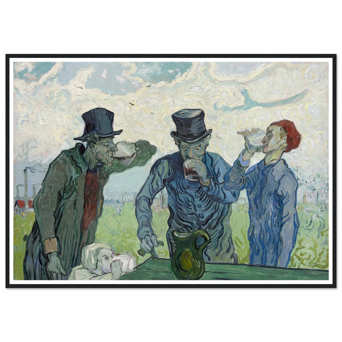 The Drinkers (1890) Art Print | Vincent van Gogh-Quipham Collections