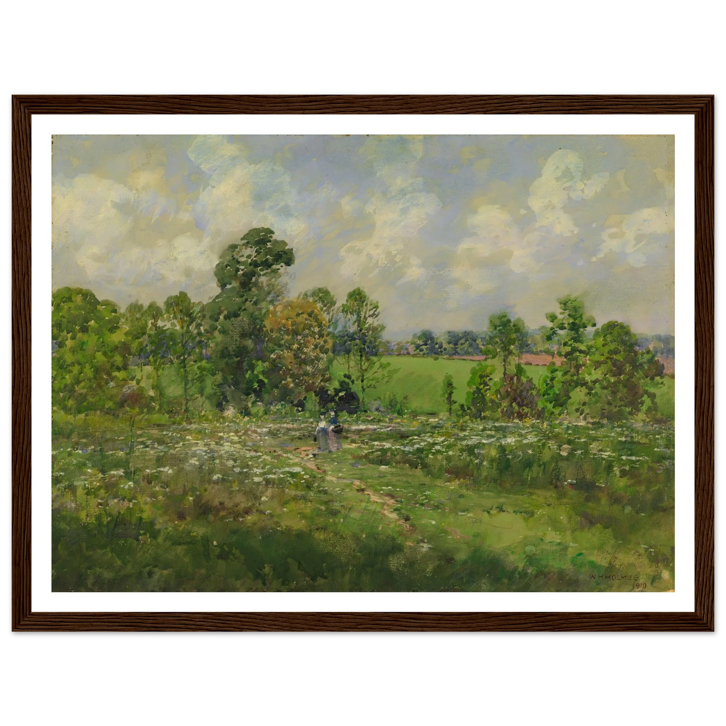 Flowery Meadow (1910) Art Print | William Henry Holmes-Quipham Collections