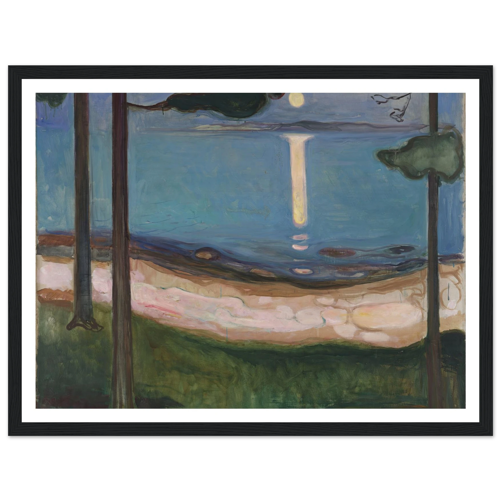 Moonlight (1895) Art Print | Edvard Munch-Quipham Collections