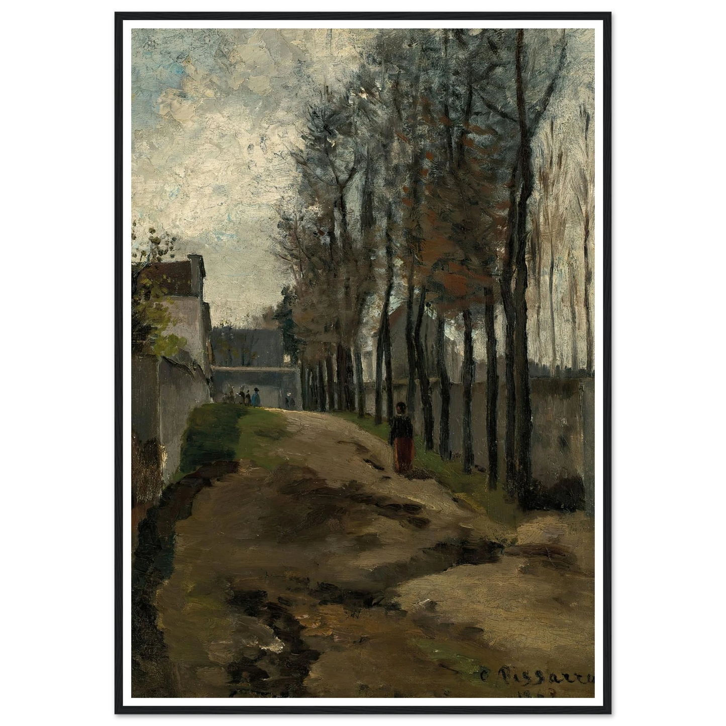 Le Chemin, paysage hivernal (1862) Art Print | Camille Pissarro-Quipham Collections