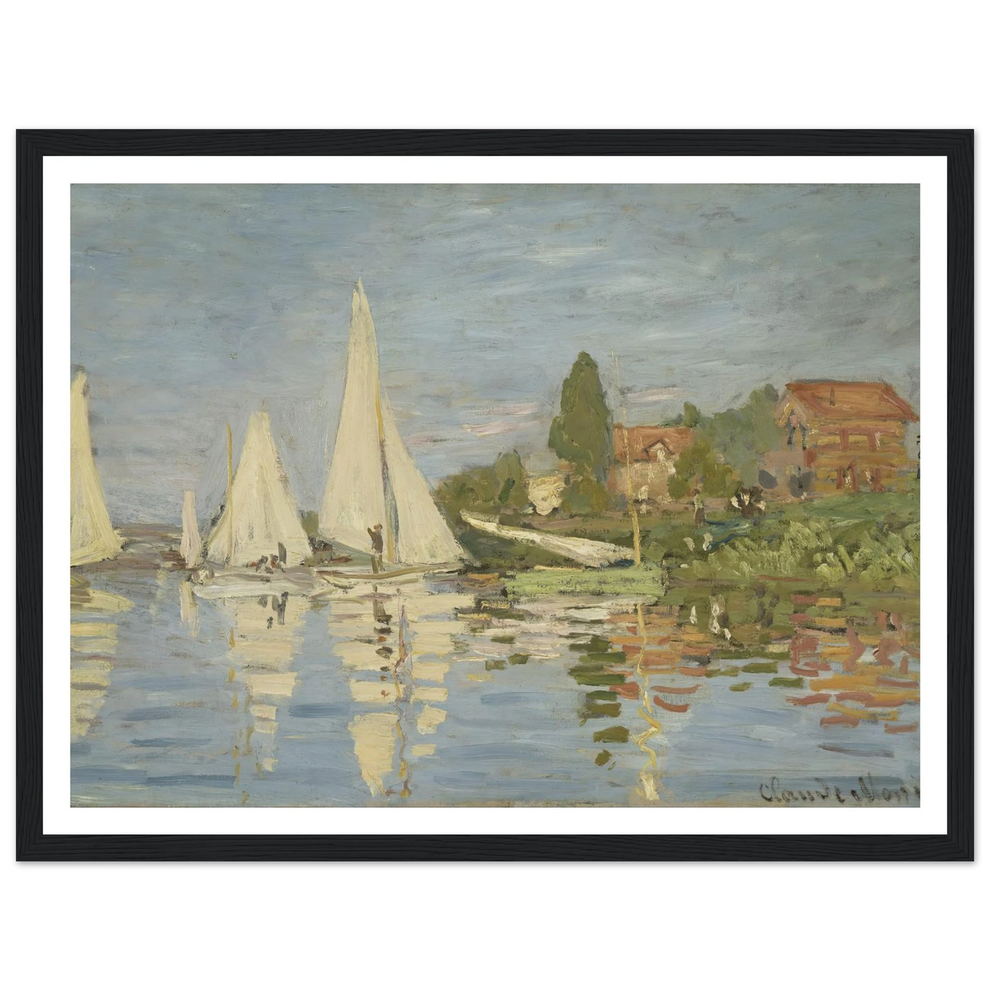 Regattas at Argenteuil (circa 1872) Art Print | Claude Monet-Quipham Collections