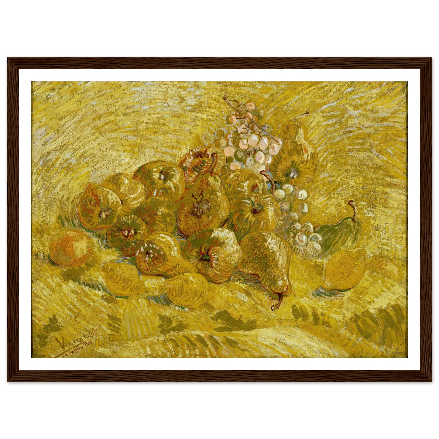 Quinces, lemons, pears and grapes (from 1887 until 1888) Art Print | Vincent van Gogh-Quipham Collections