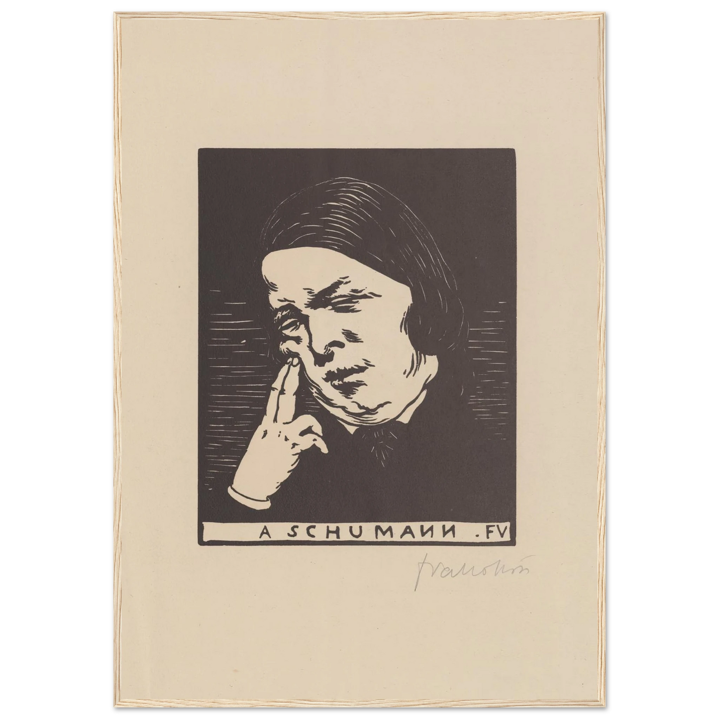 A Schumann (1893) Art Print | Felix Vallotton-Quipham Collections