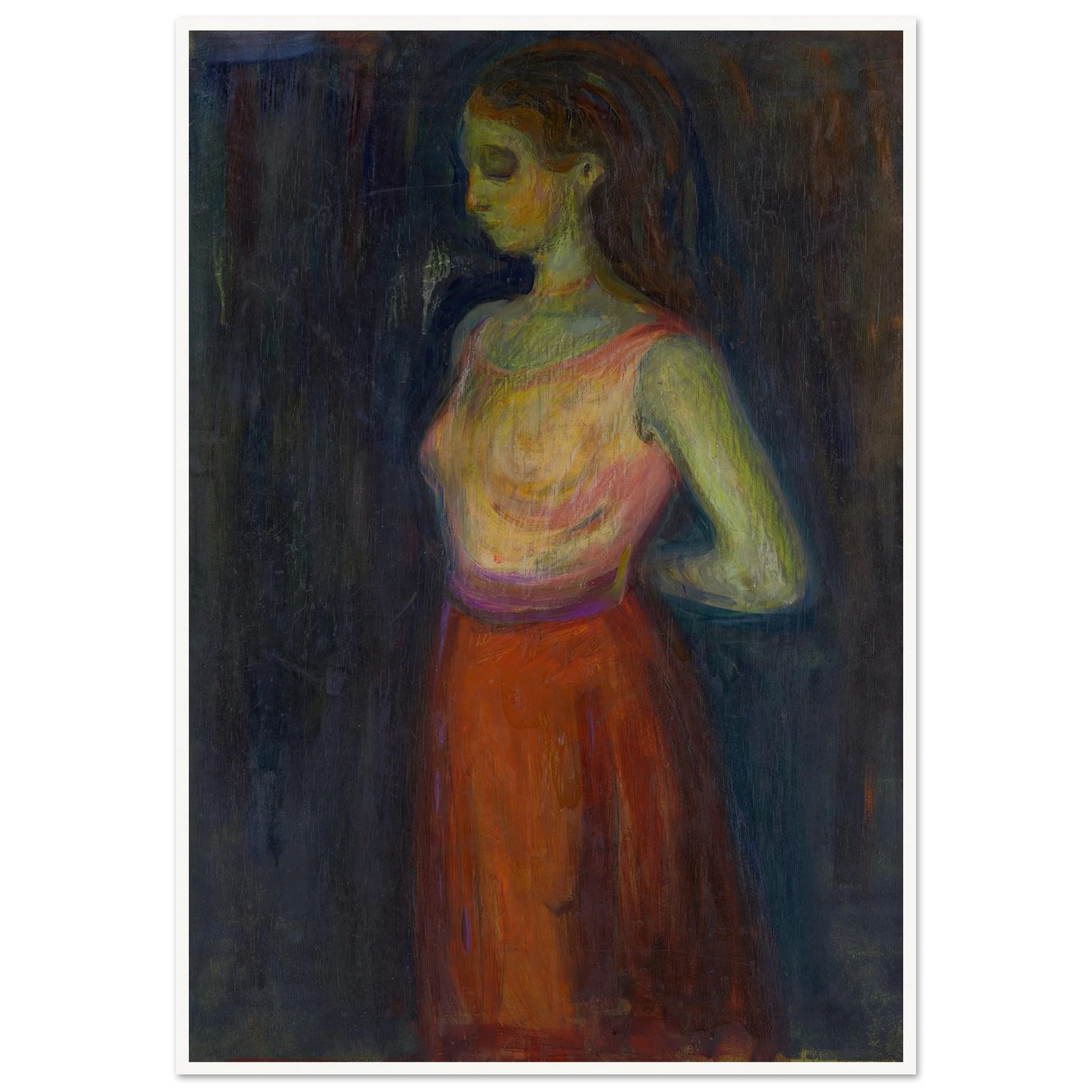 Study of a Model (1898) Art Print | Edvard Munch-Quipham Collections