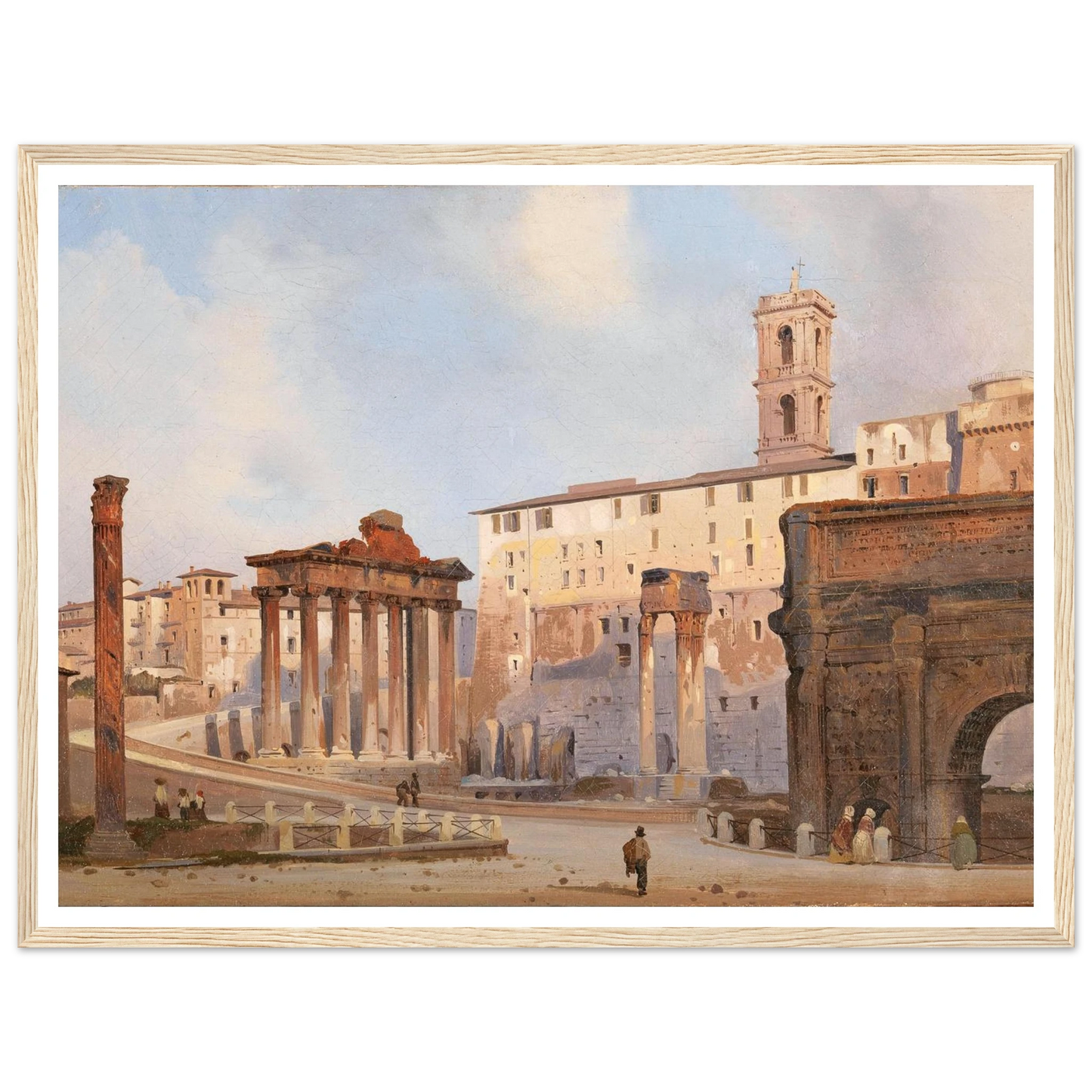 The Roman Forum Art Print | Ippolito Caffi-Quipham Collections