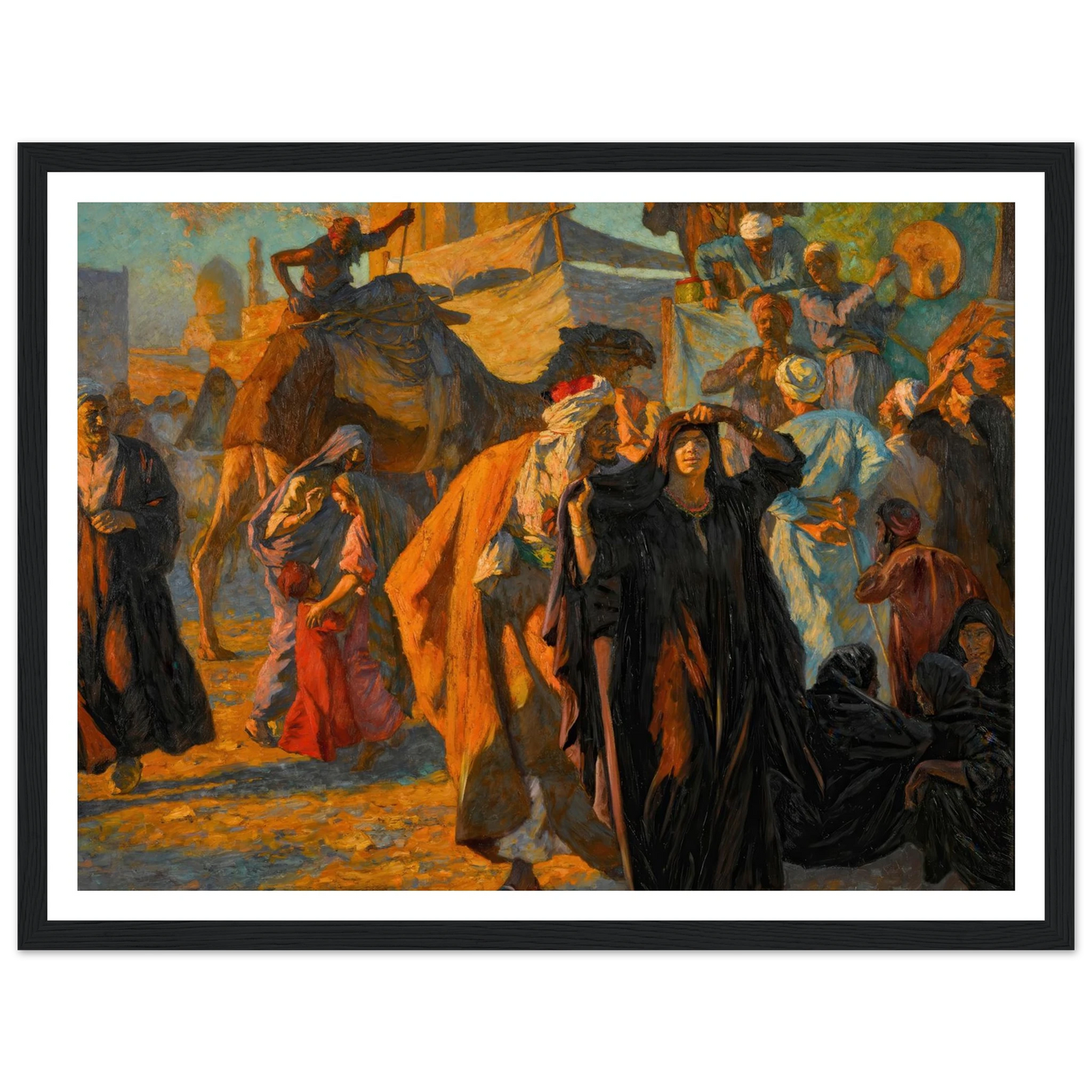 A Street Celebration In Cairo (1912) Art Print | Ludwig Deutsch-Quipham Collections