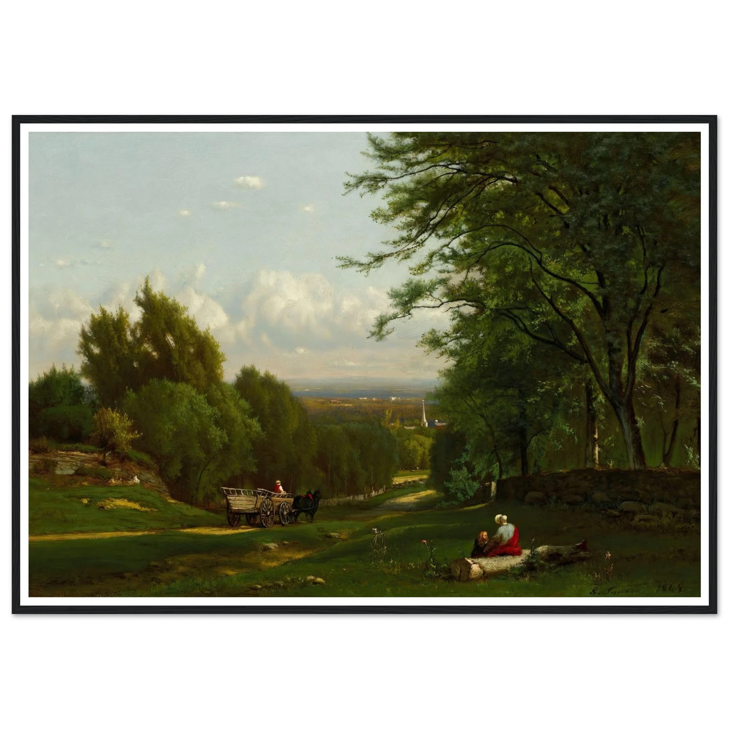 Near Leeds, New York (1869) Art Print | George Inness-Quipham Collections