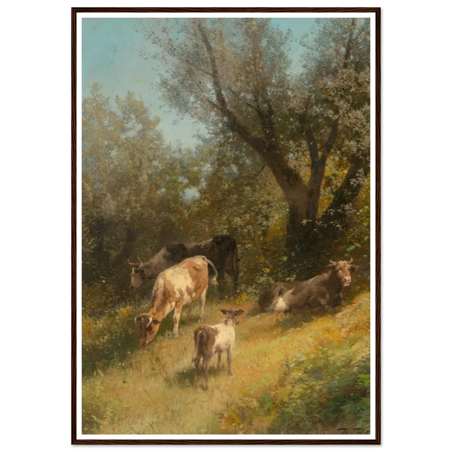 Summer grazing, Chester County Art Print | Hermann Ottomar Herzog-Quipham Collections