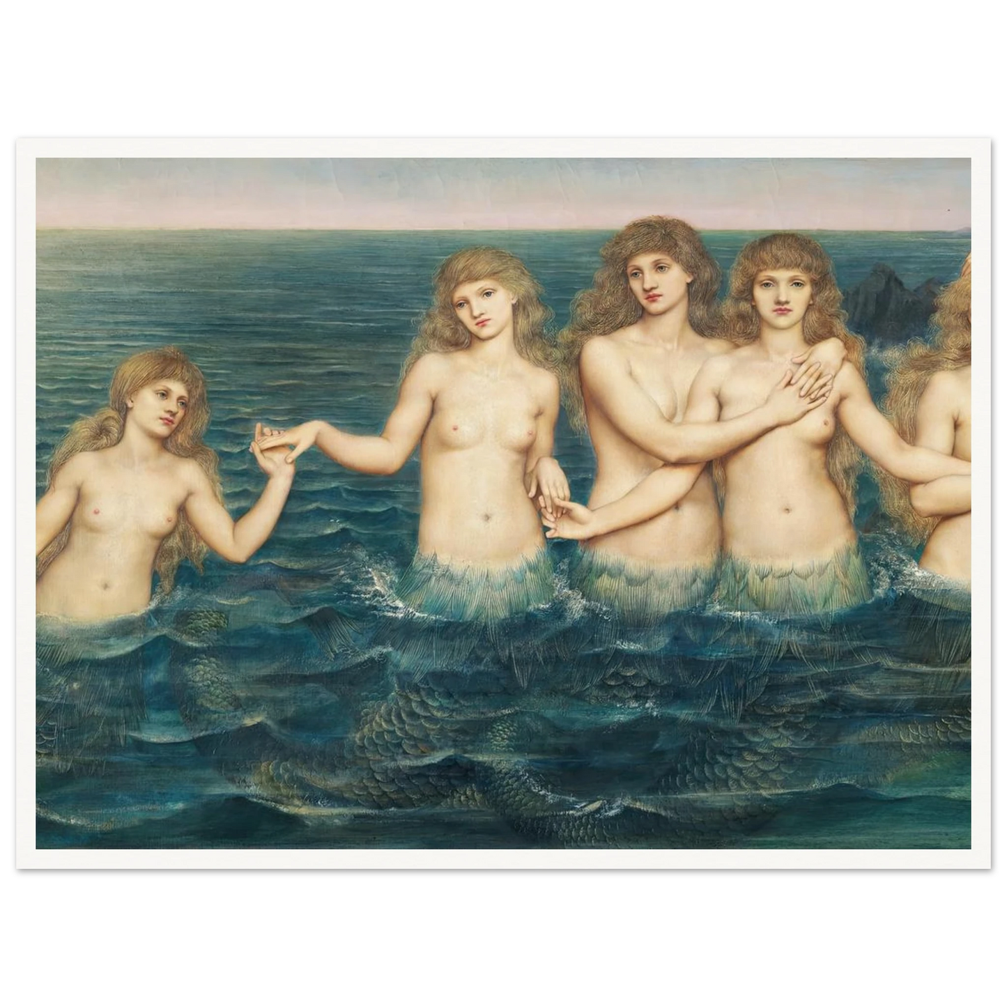The Sea Maidens (ca 1885-1886) Art Print | Evelyn de Morgan-Quipham Collections