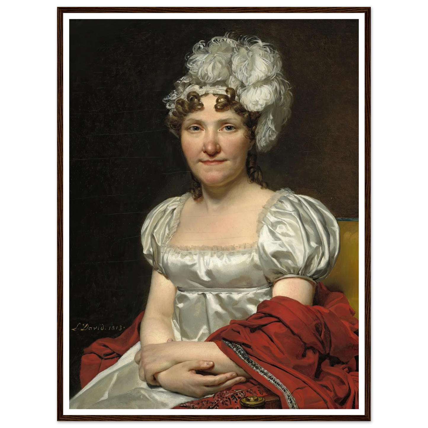 Madame David (1813) Art Print | Jacques Louis David-Quipham Collections