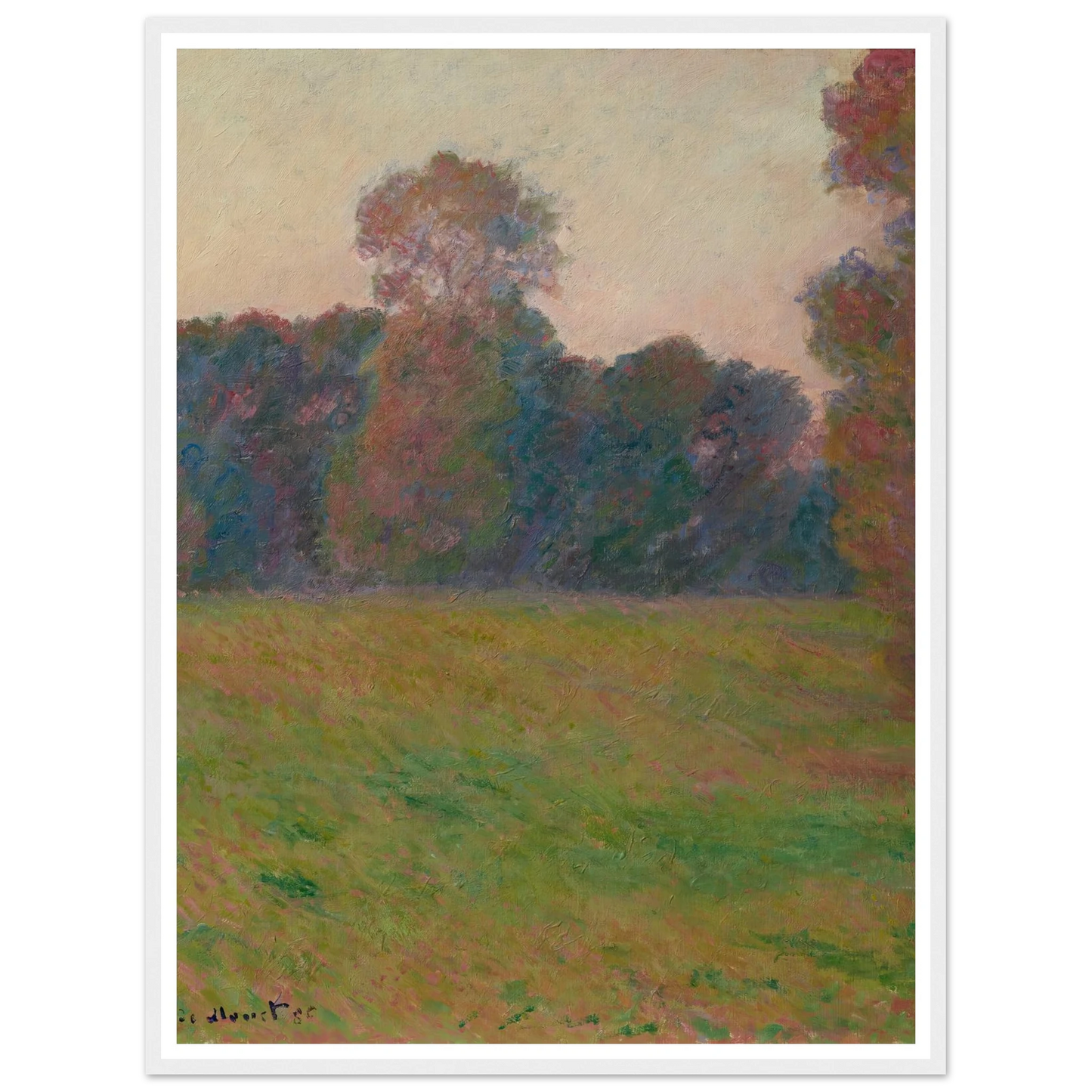 Prairie à Giverny (1886) Art Print | Claude Monet-Quipham Collections