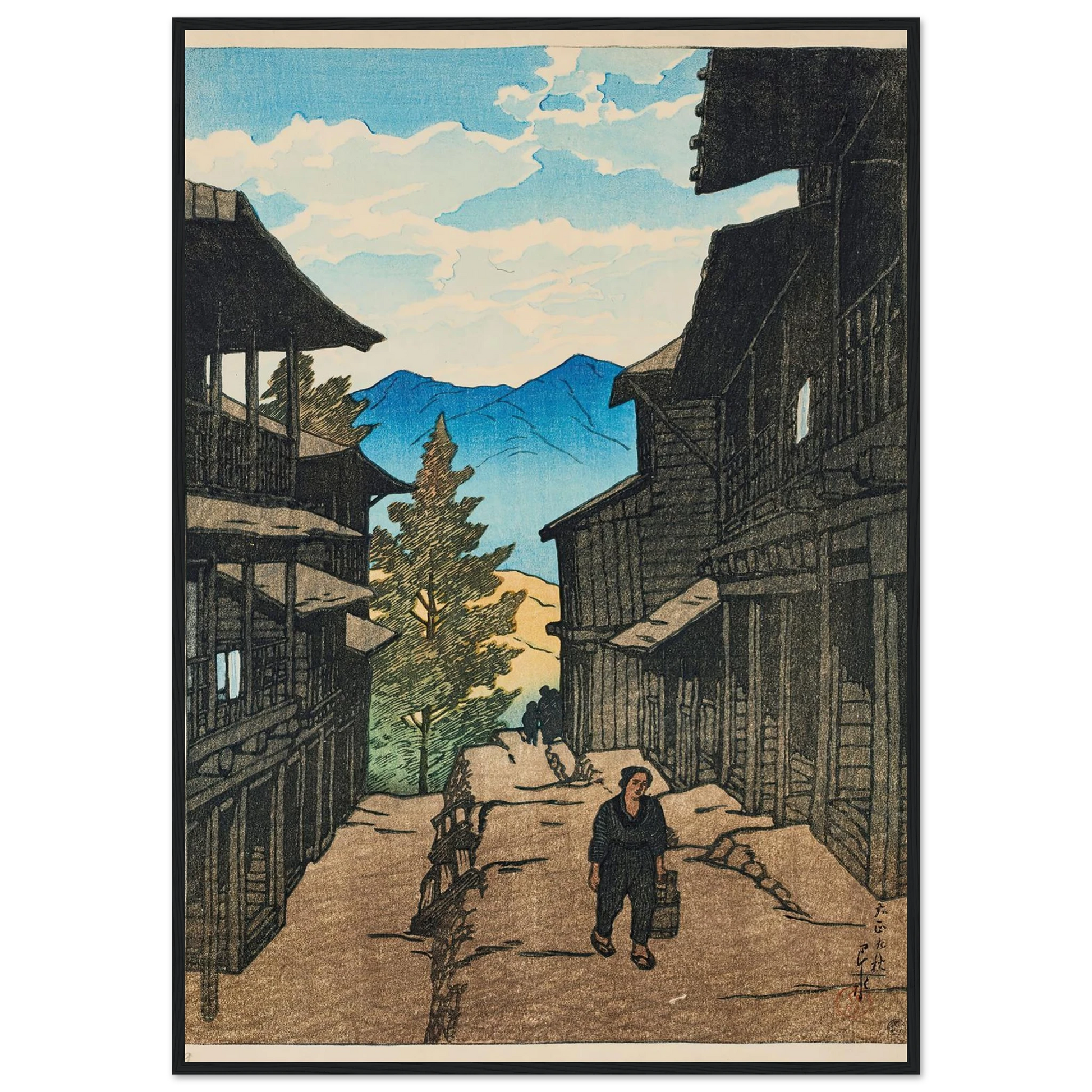 Shiobara Arayu no aki (Autumn in Arayu, Shoibara) (1920) Art Print | Kawase Hasui-Quipham Collections