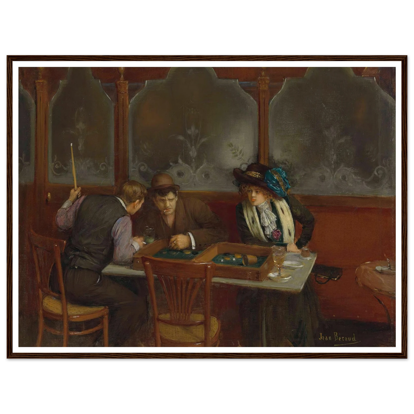 Au café Art Print | Jean Beraud-Quipham Collections