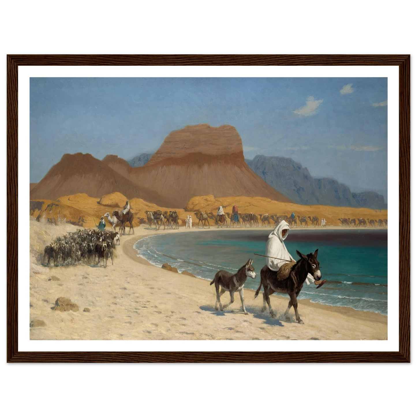 The Gulf of Aqaba (circa 1897) Art Print | Jean Leon Gerome-Quipham Collections