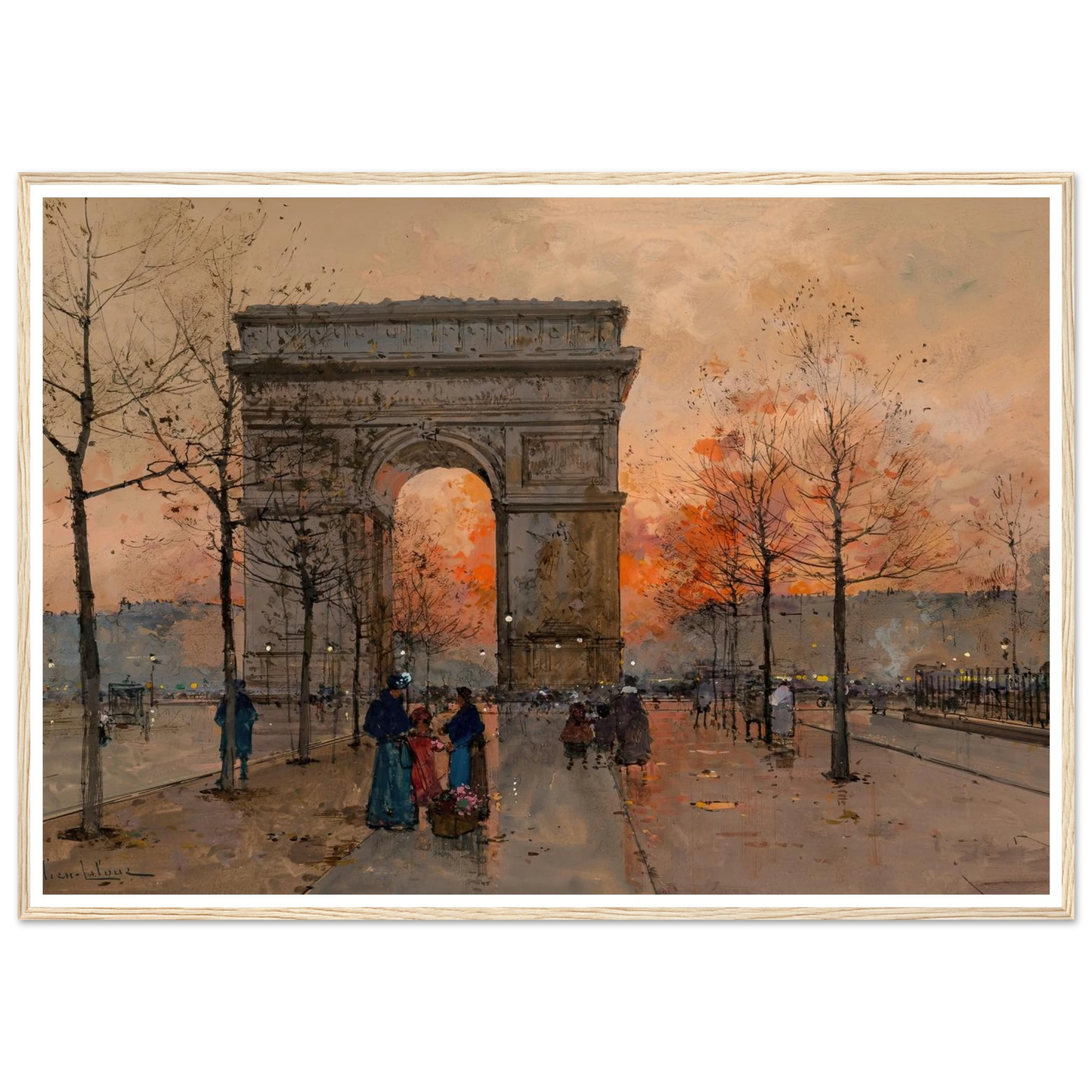 L’Arc de Triomphe, Place de l’Étoile Art Print | Eugene Galien Laloue-Quipham Collections