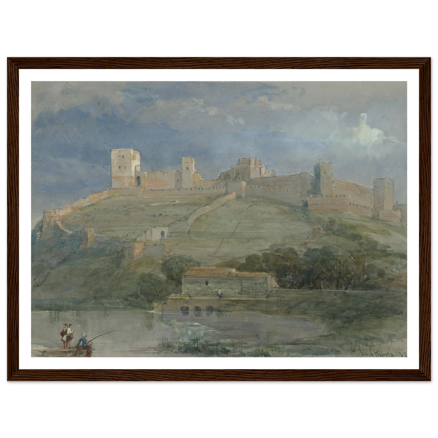 A view of Alcala de Guadaira, Spain (1833) Art Print | David Roberts-Quipham Collections