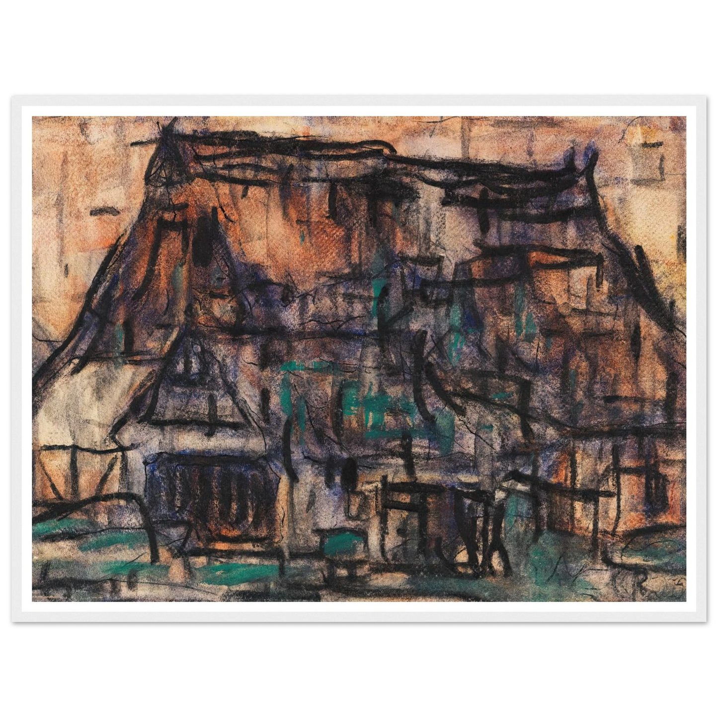 Haus in Soest (1920) Art Print | Christian Rohlfs-Quipham Collections