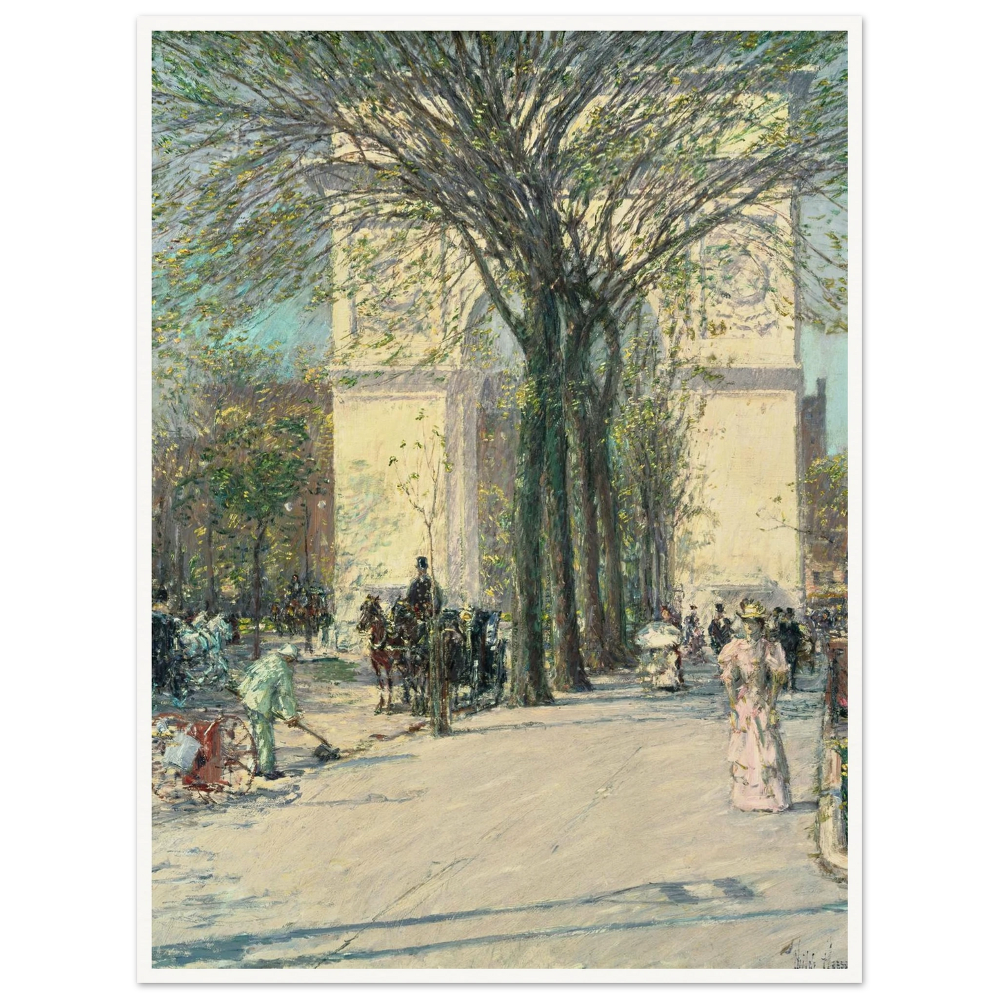 Washington Arch, Spring Art Print | Childe Hassam-Quipham Collections