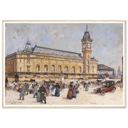Gare de Lyon Art Print | Eugene Galien Laloue-Quipham Collections