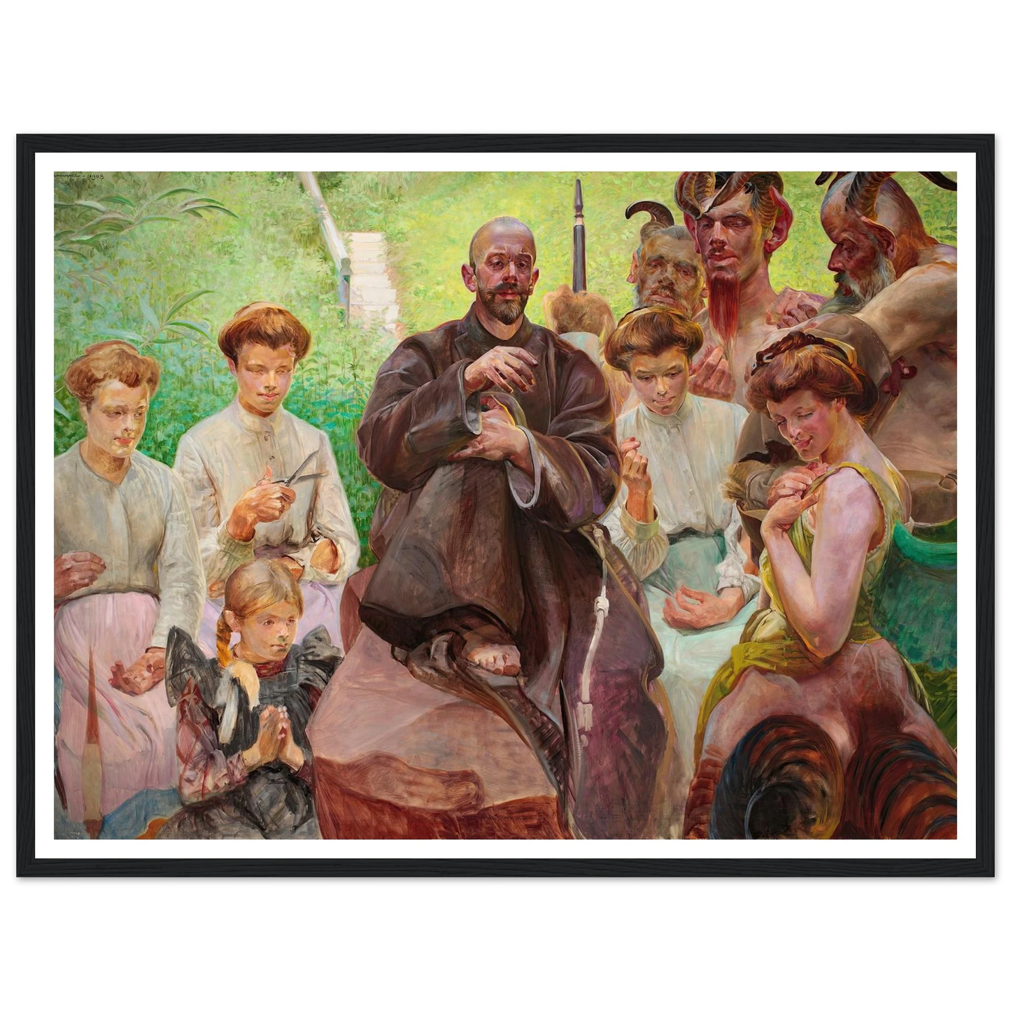 Saint Francis (1908) Art Print | Jacek Malczewski-Quipham Collections