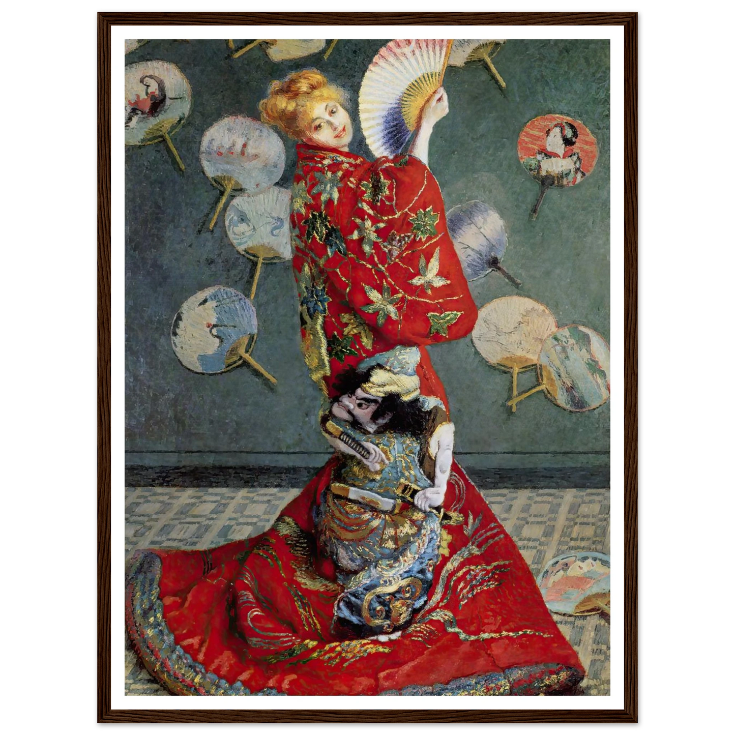 Camille Monet In Japanese Costume (1876) Art Print | Claude Monet-Quipham Collections